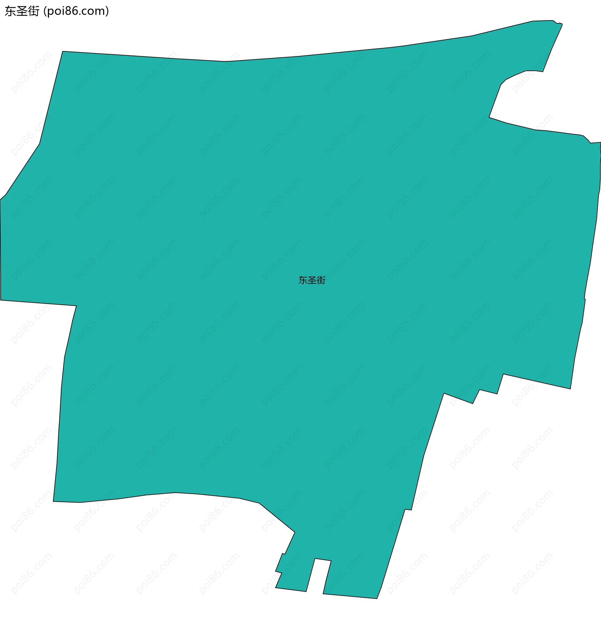 东圣街边界地图