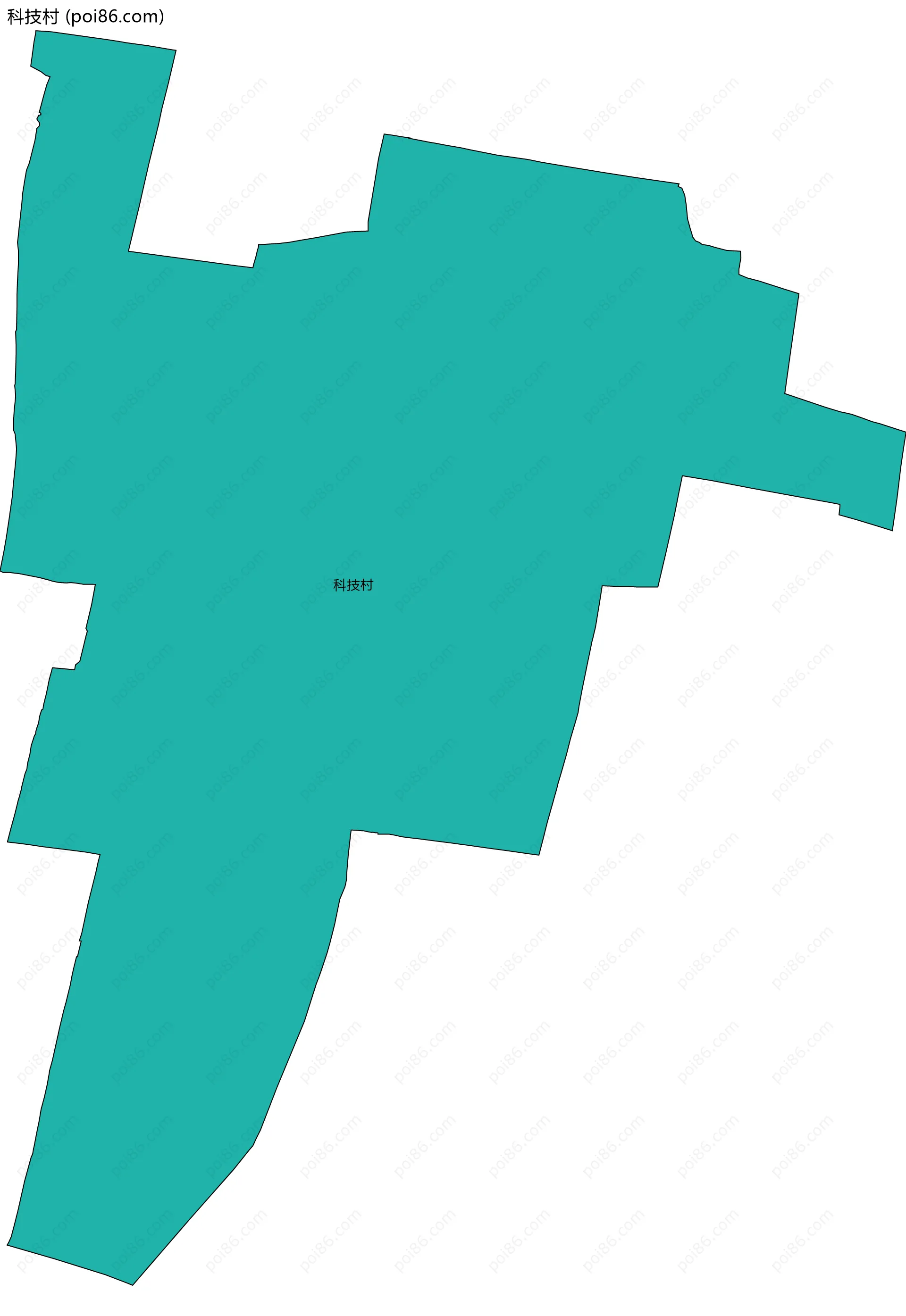 科技村边界地图