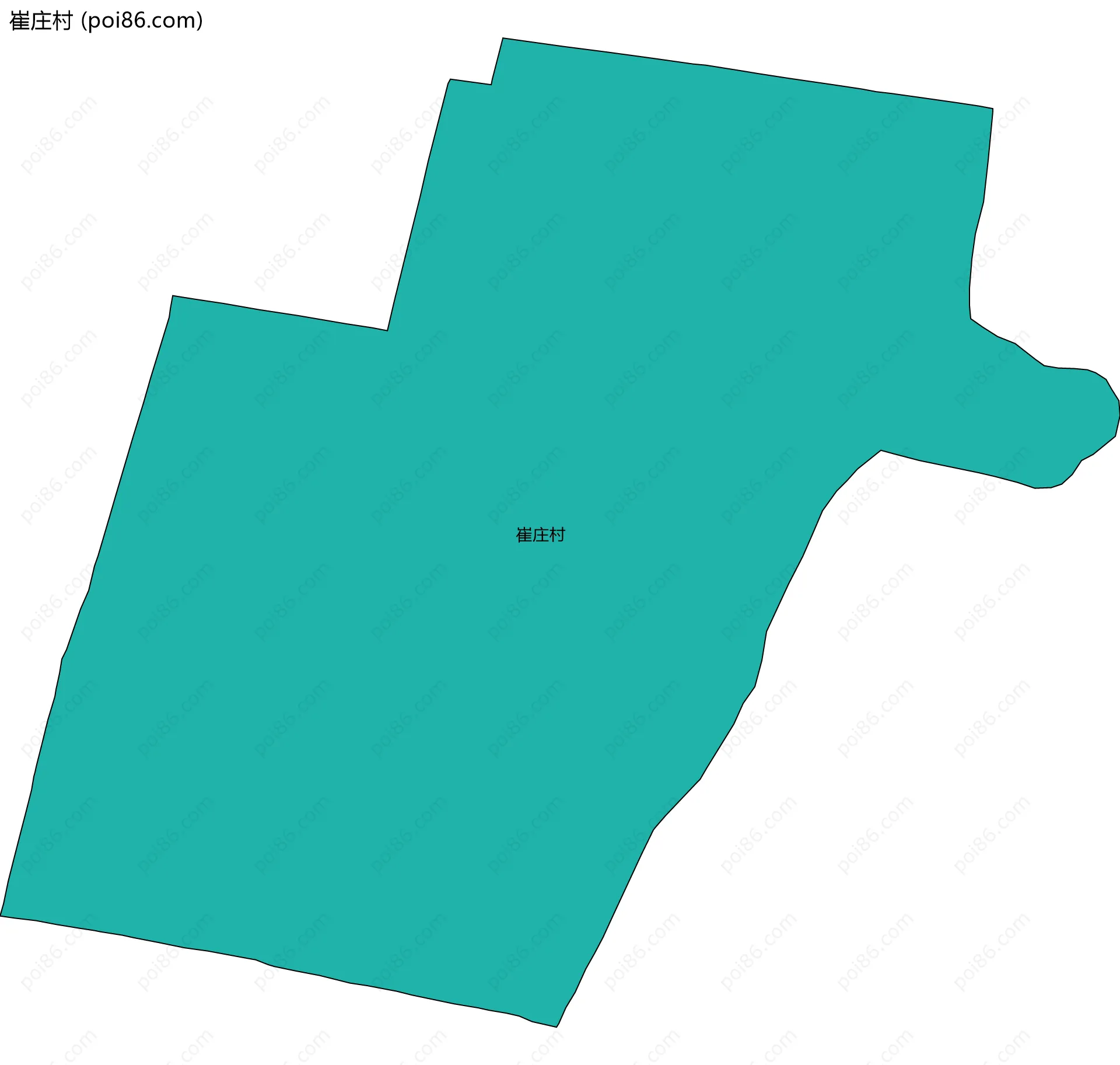 崔庄村边界地图