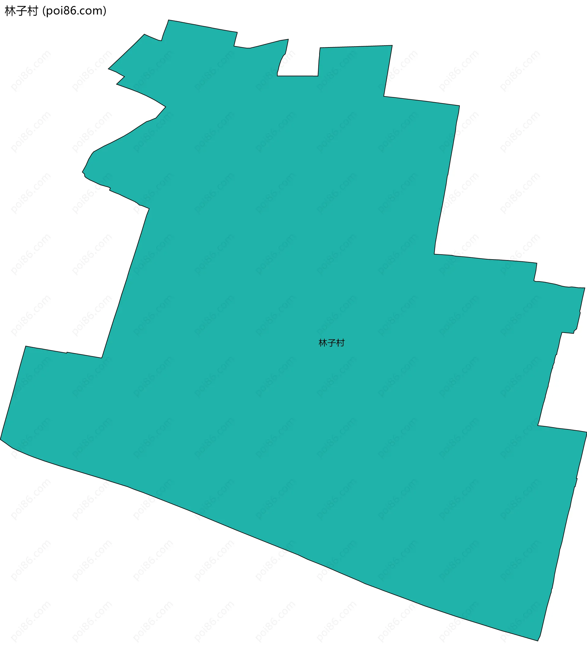 林子村边界地图