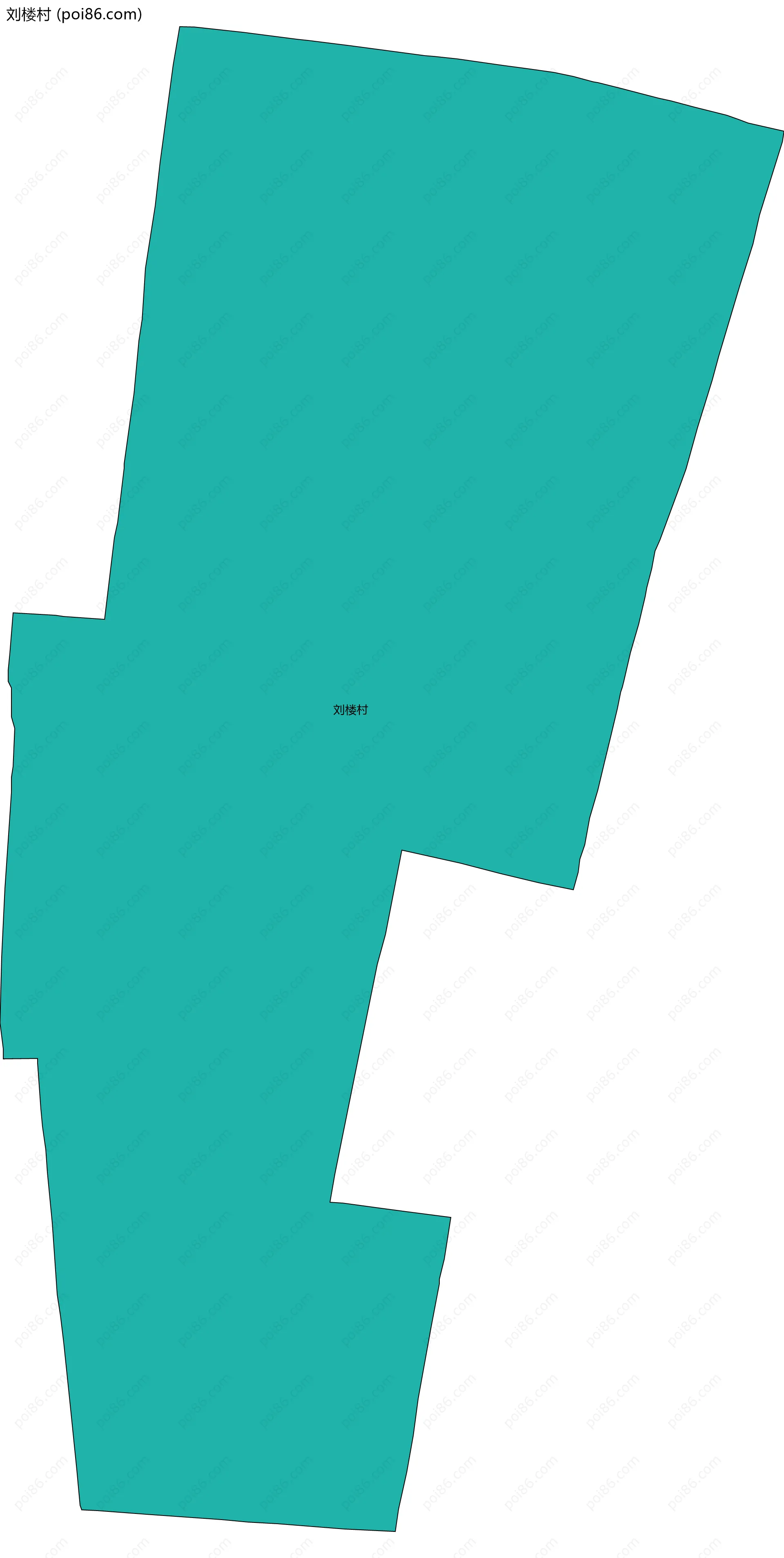 刘楼村边界地图