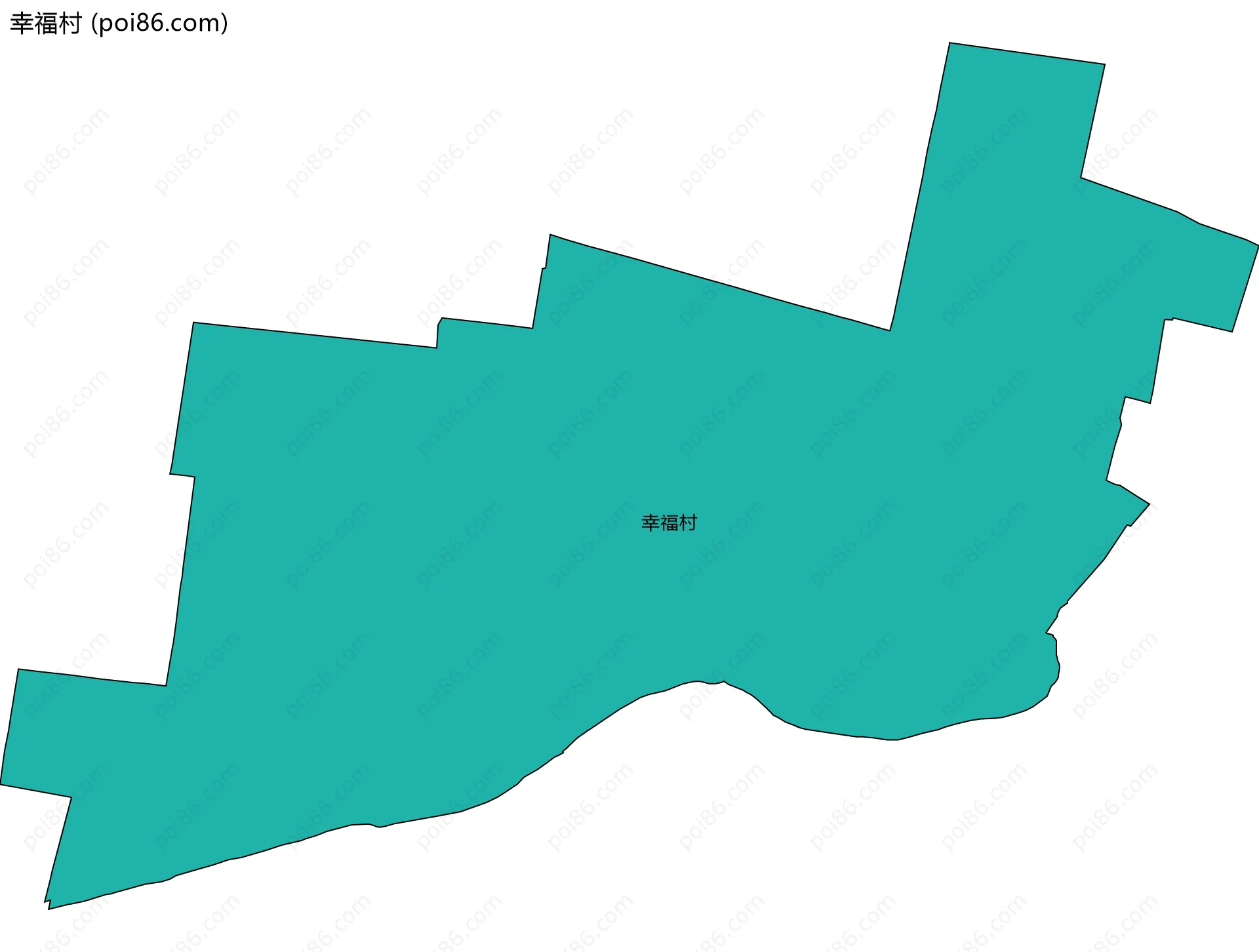 幸福村边界地图