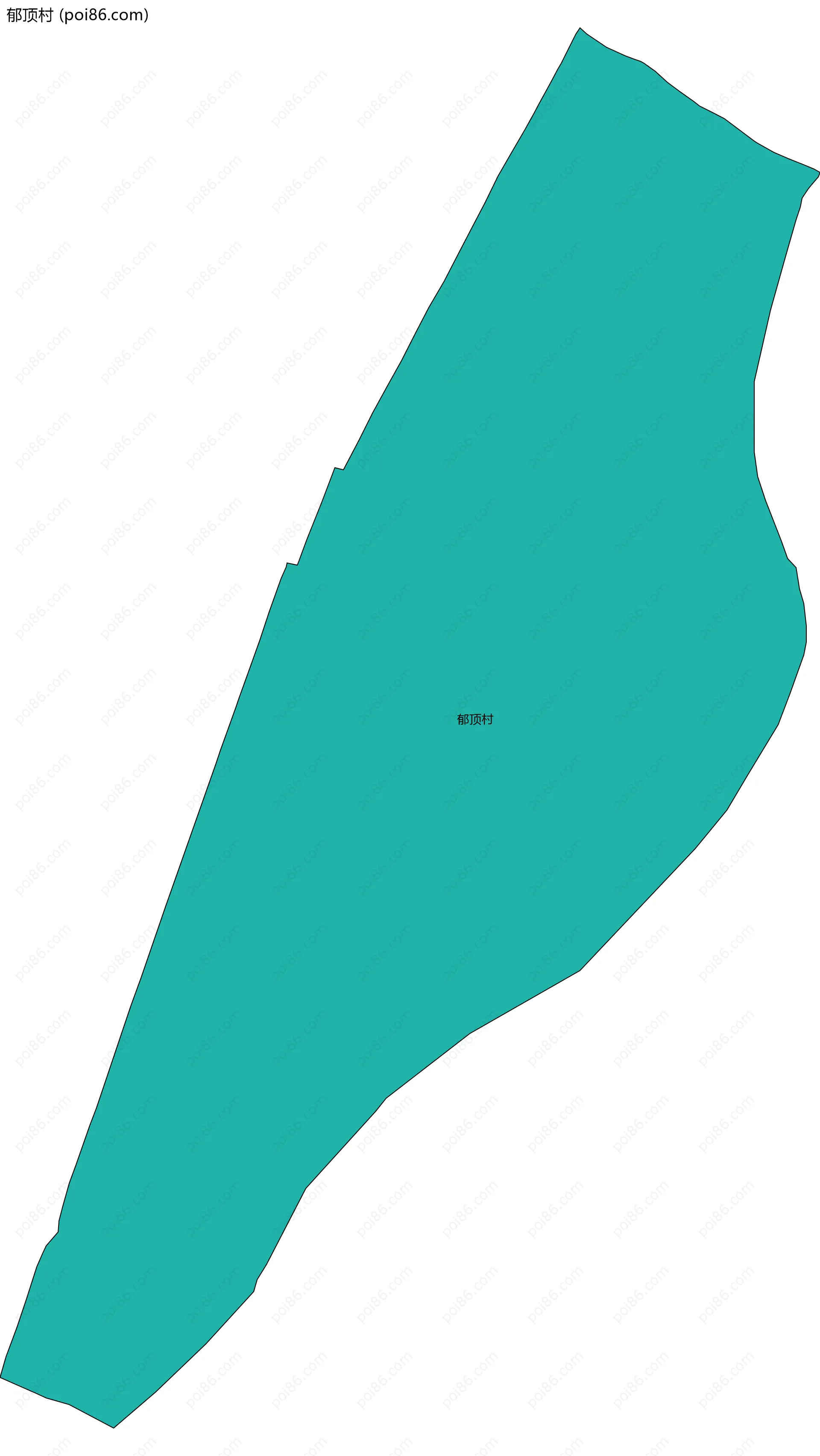 郁顶村边界地图