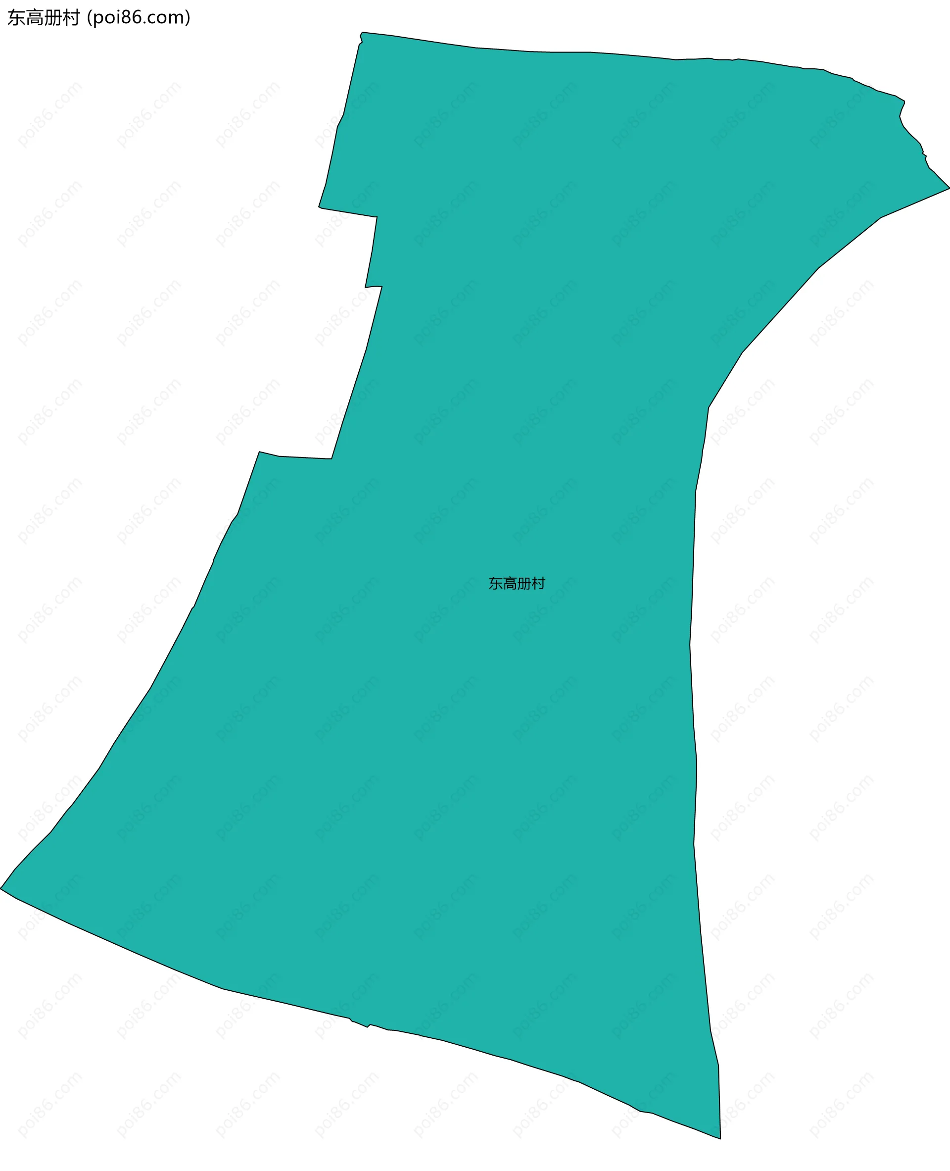 东高册村边界地图