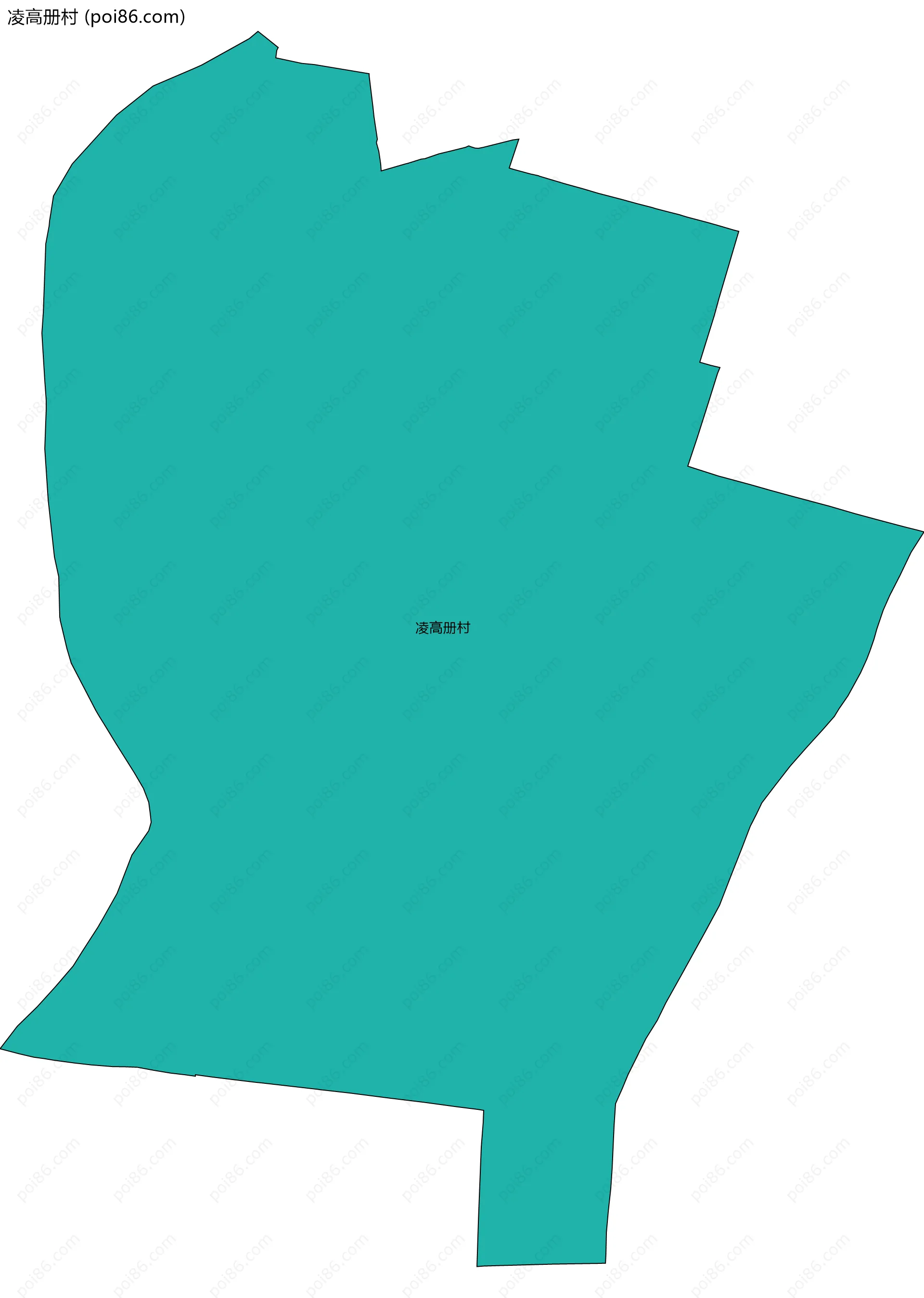 凌高册村边界地图