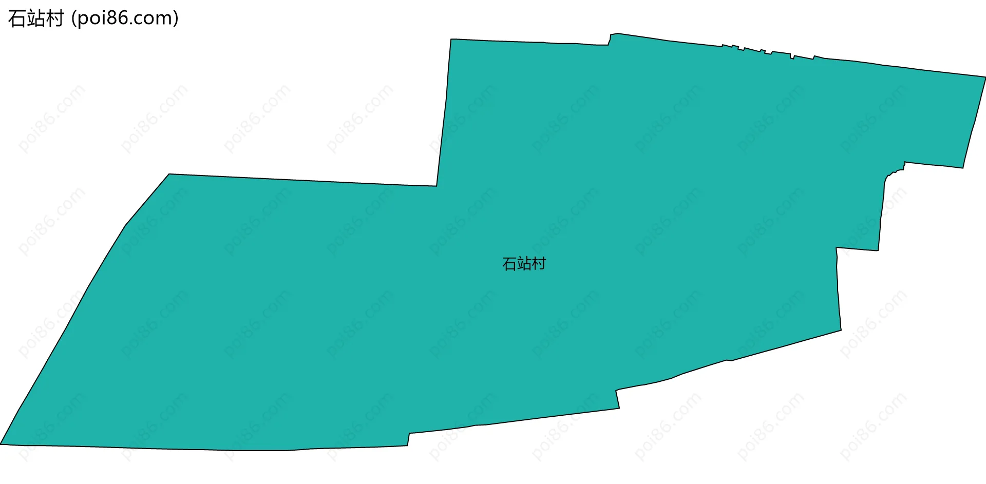石站村边界地图