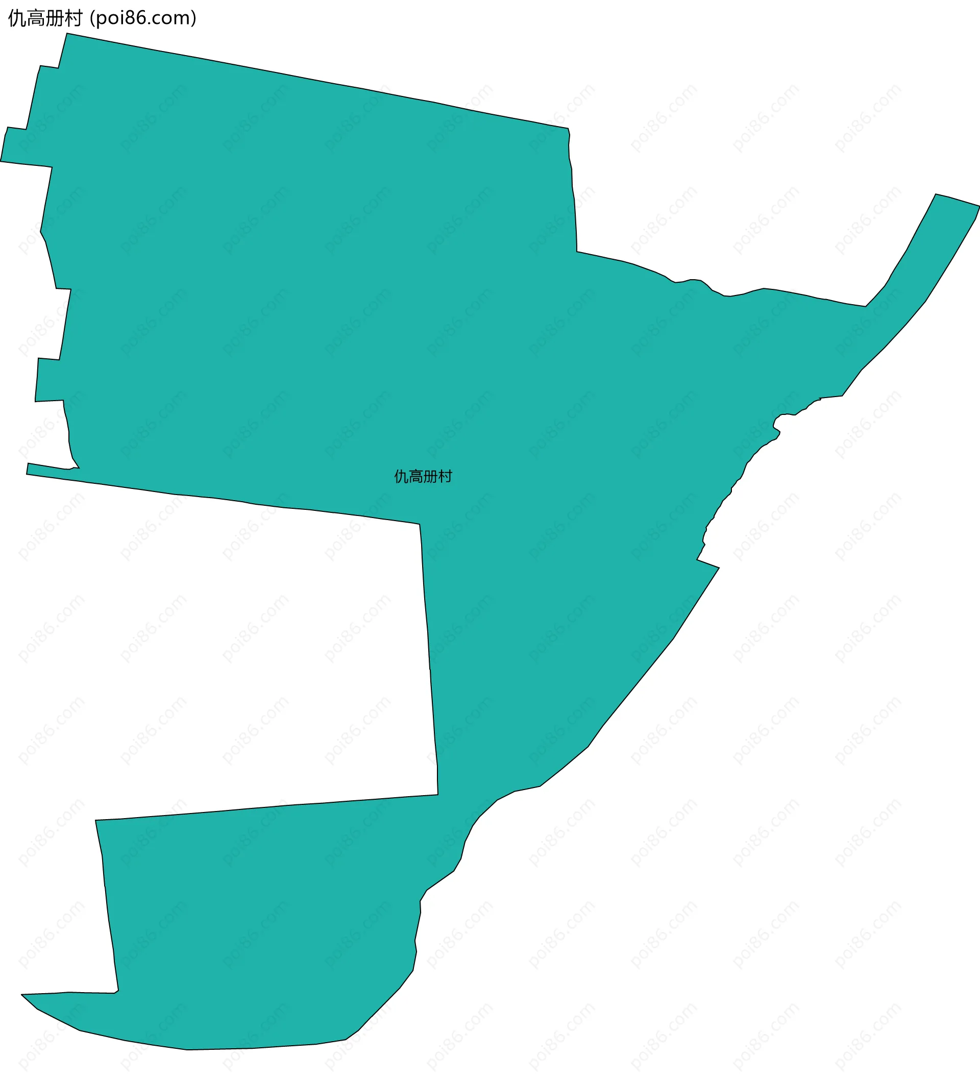 仇高册村边界地图