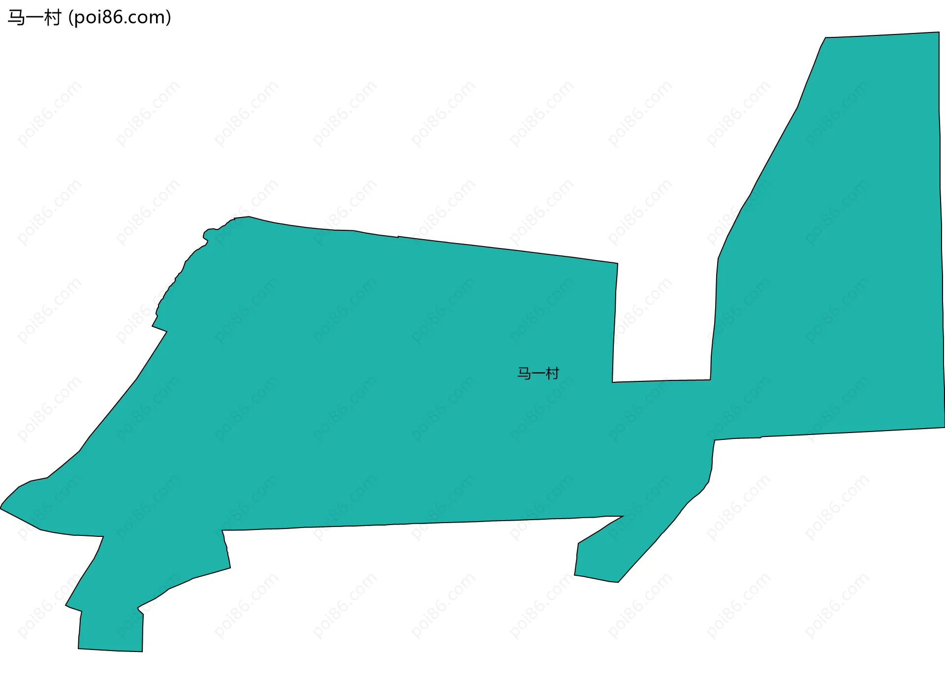 马一村边界地图