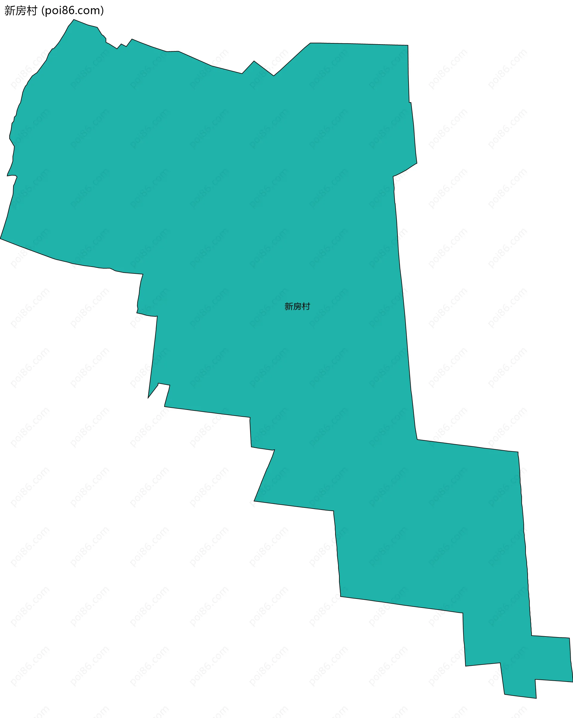 新房村边界地图