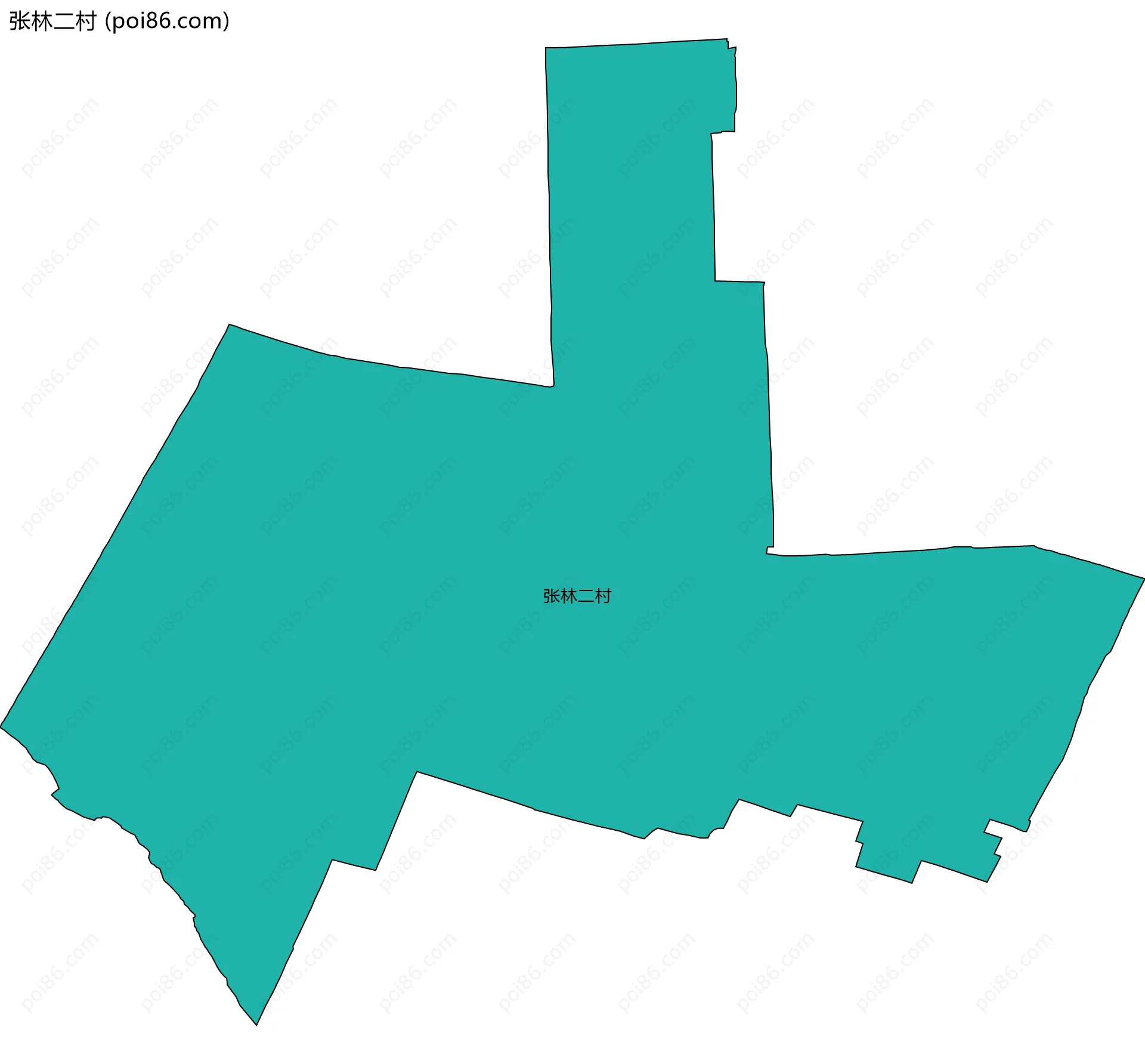 张林二村边界地图