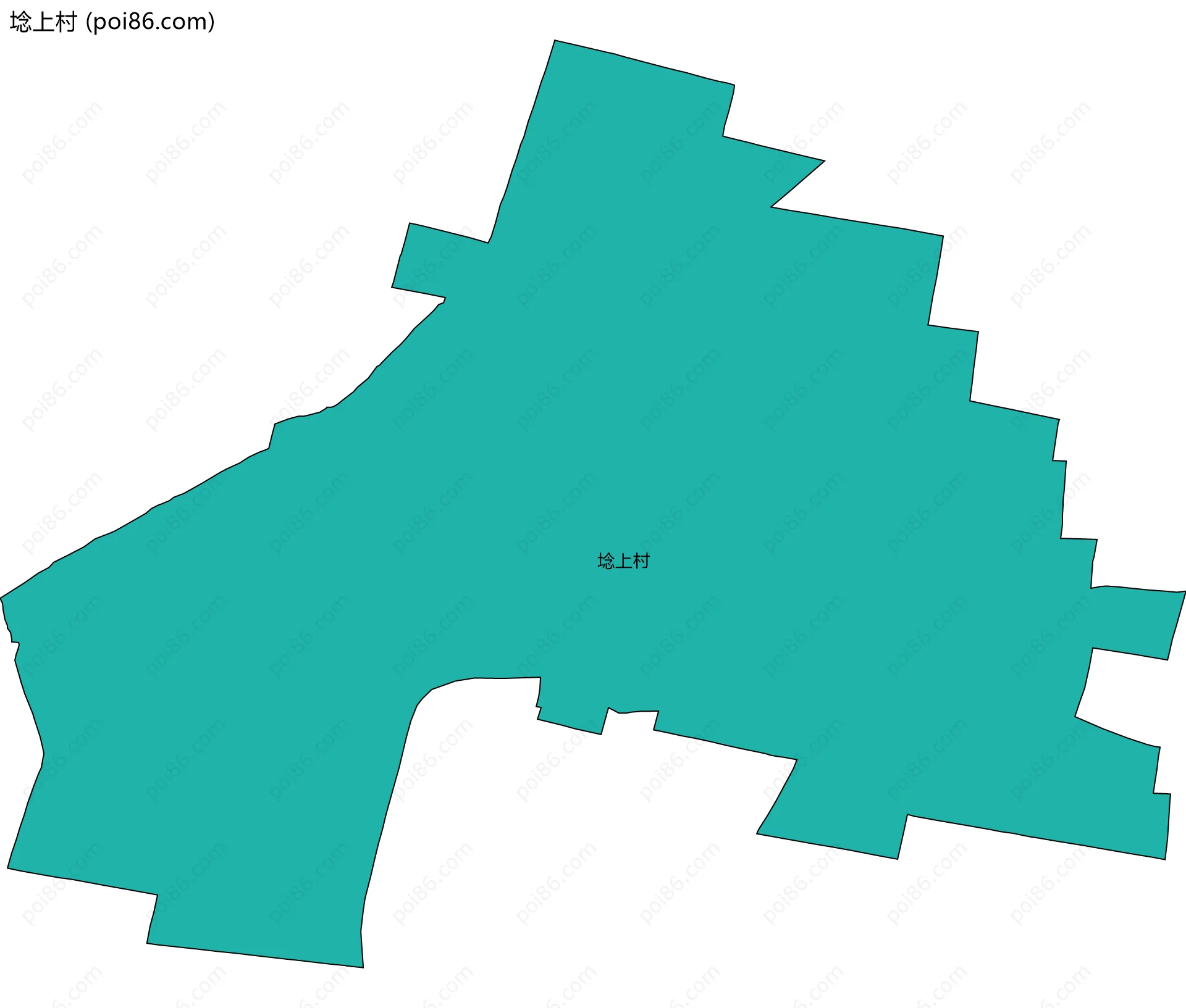埝上村边界地图