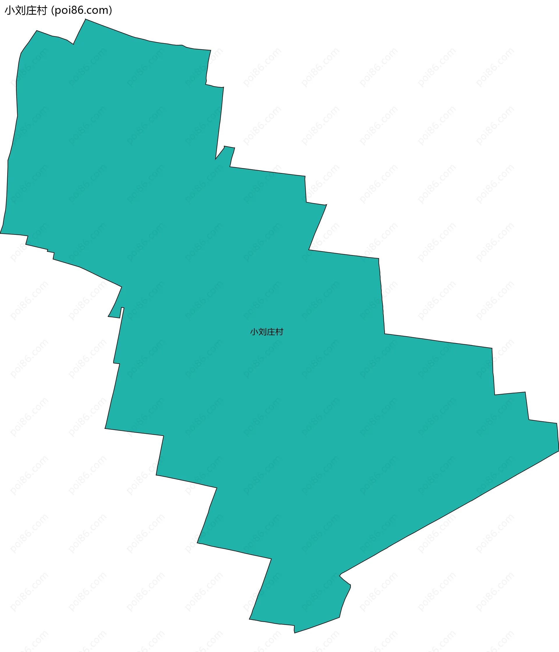 小刘庄村边界地图