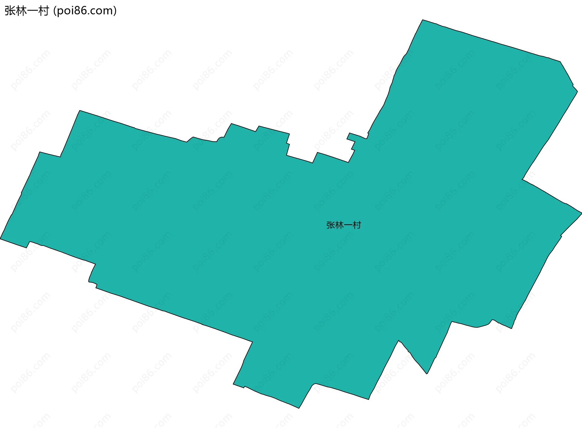张林一村边界地图