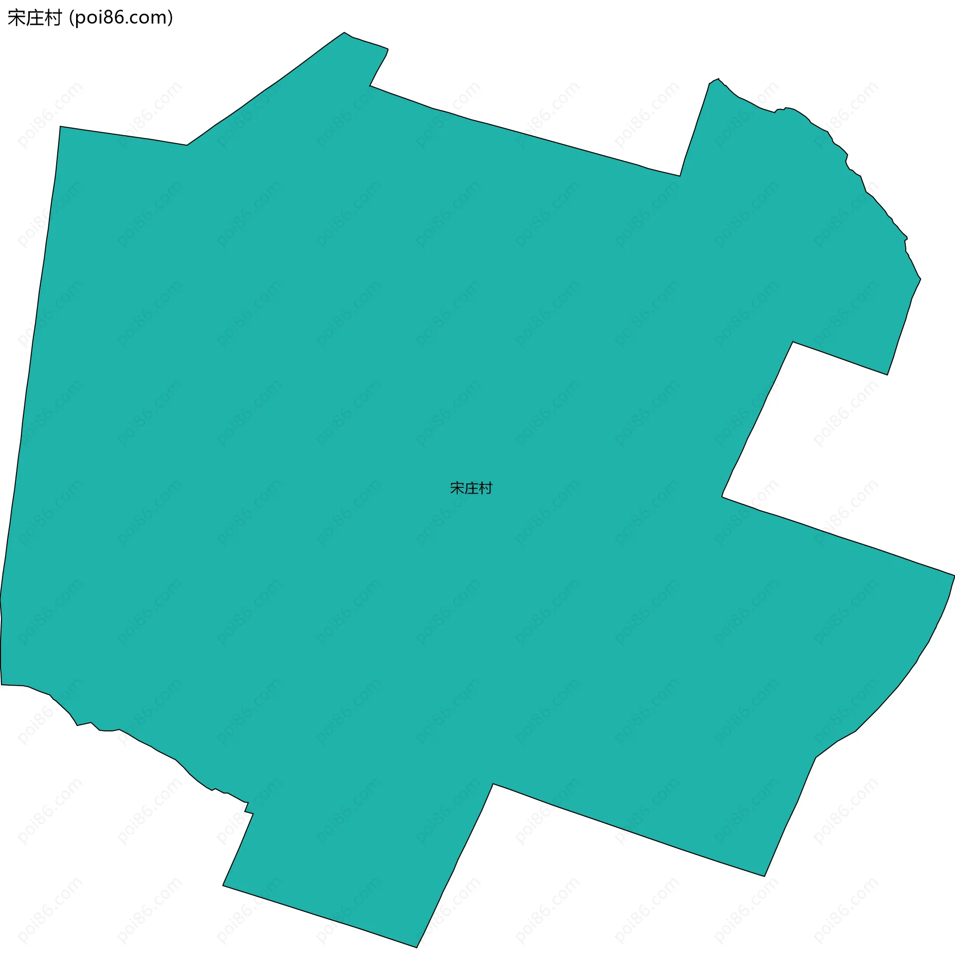 宋庄村边界地图