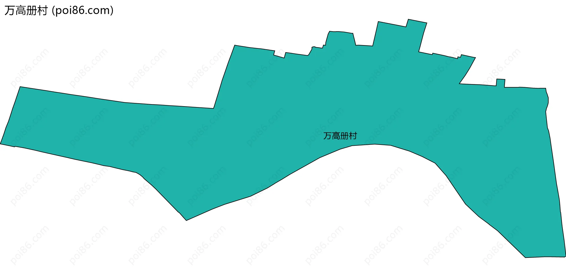 万高册村边界地图