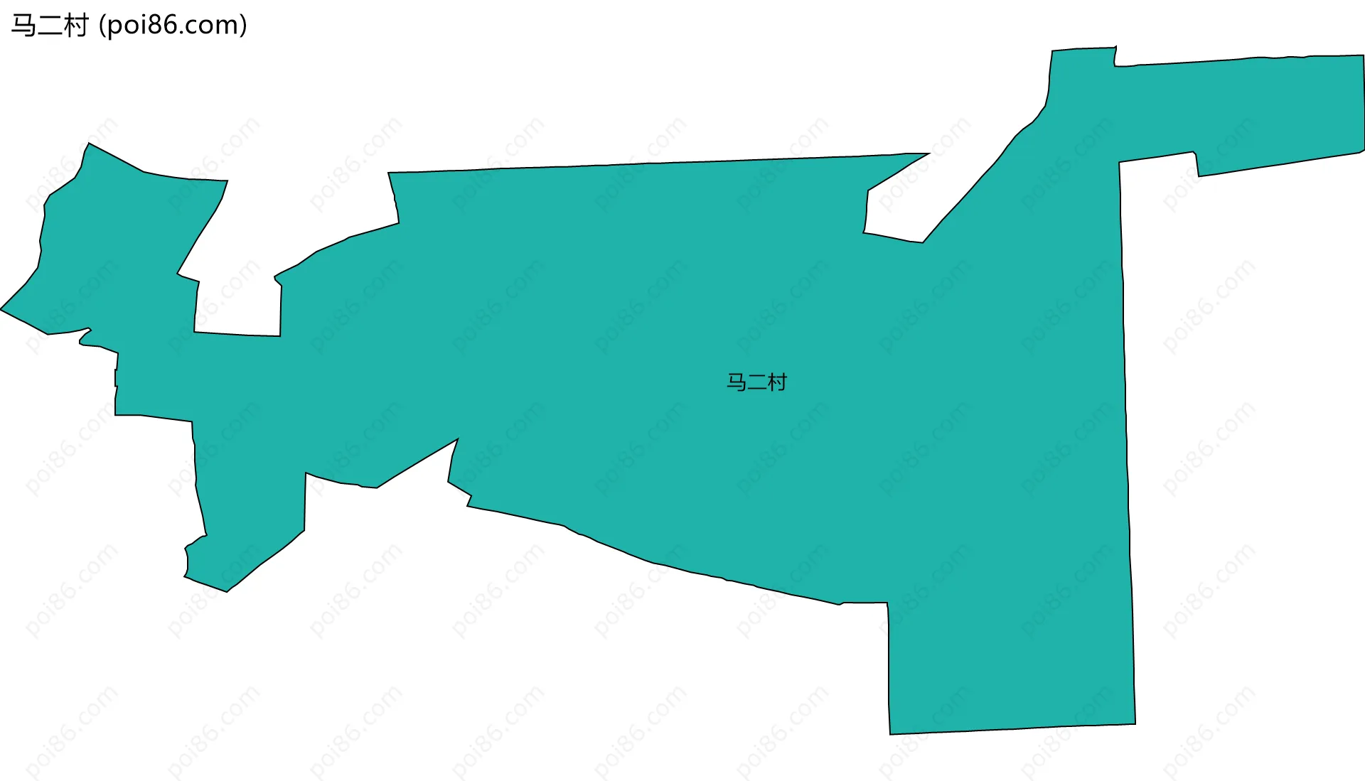 马二村边界地图
