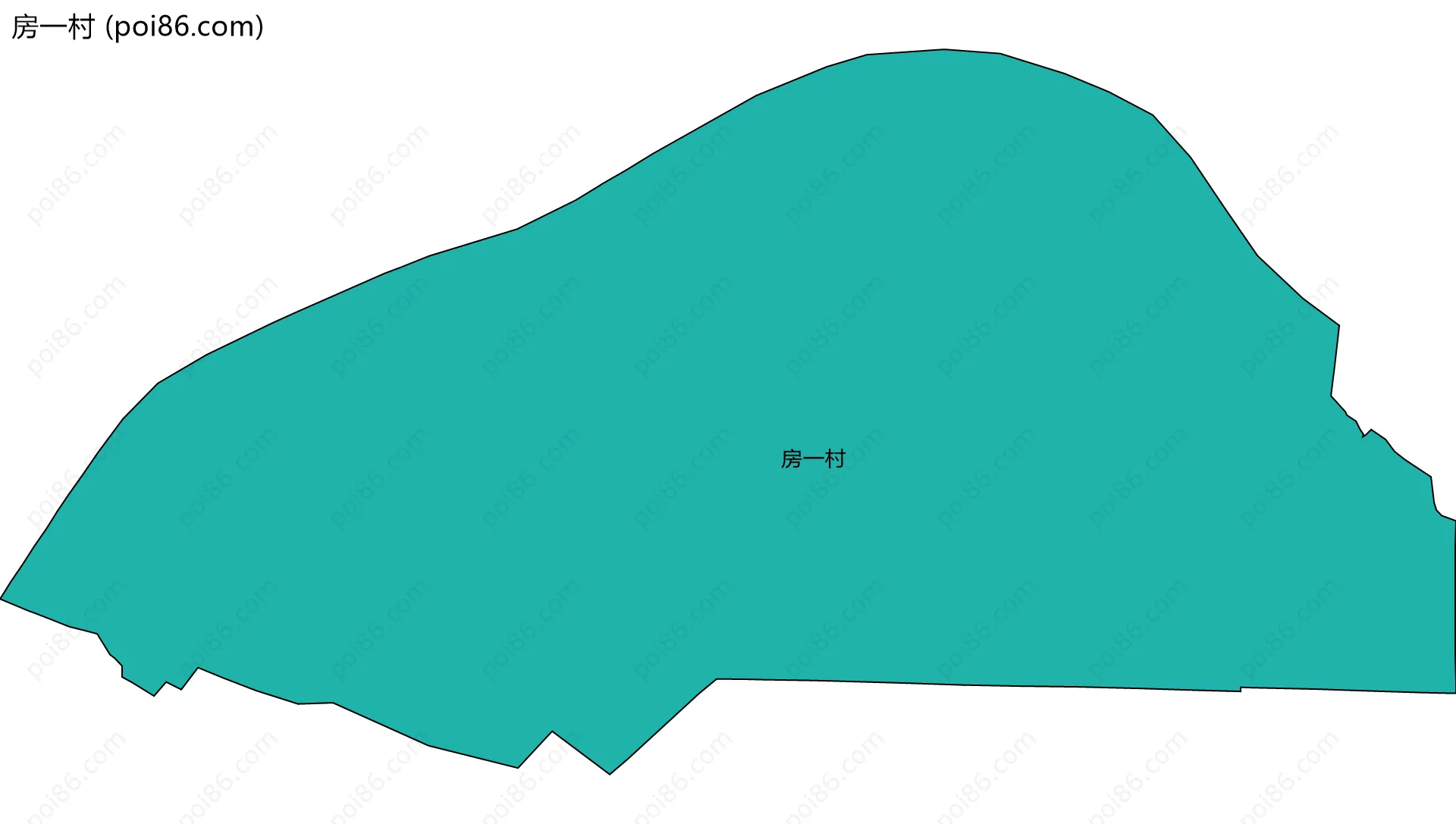 房一村边界地图