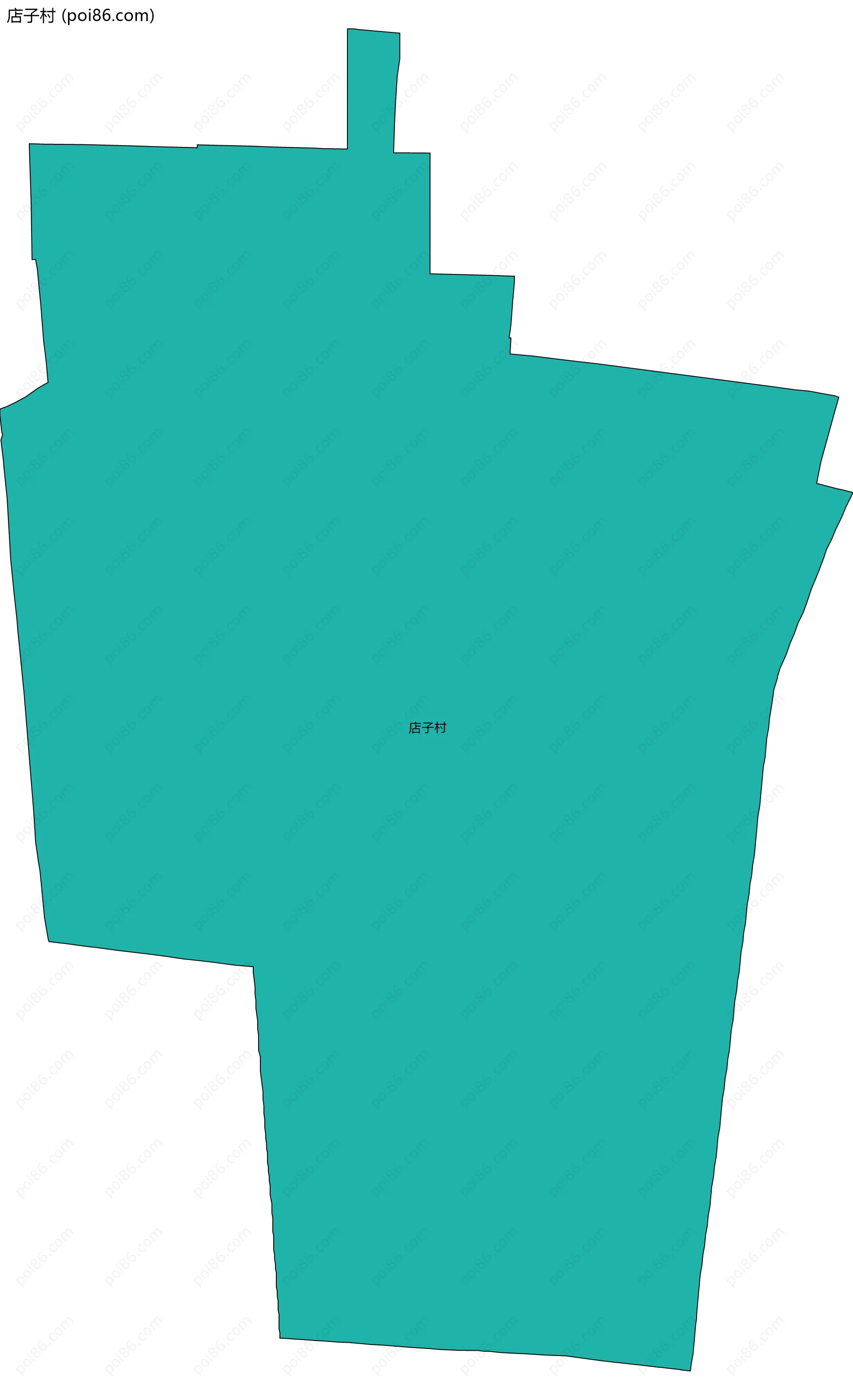 店子村边界地图