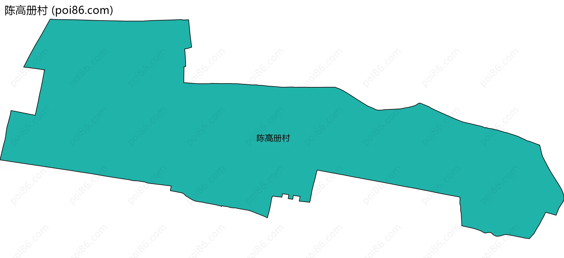 陈高册村边界地图