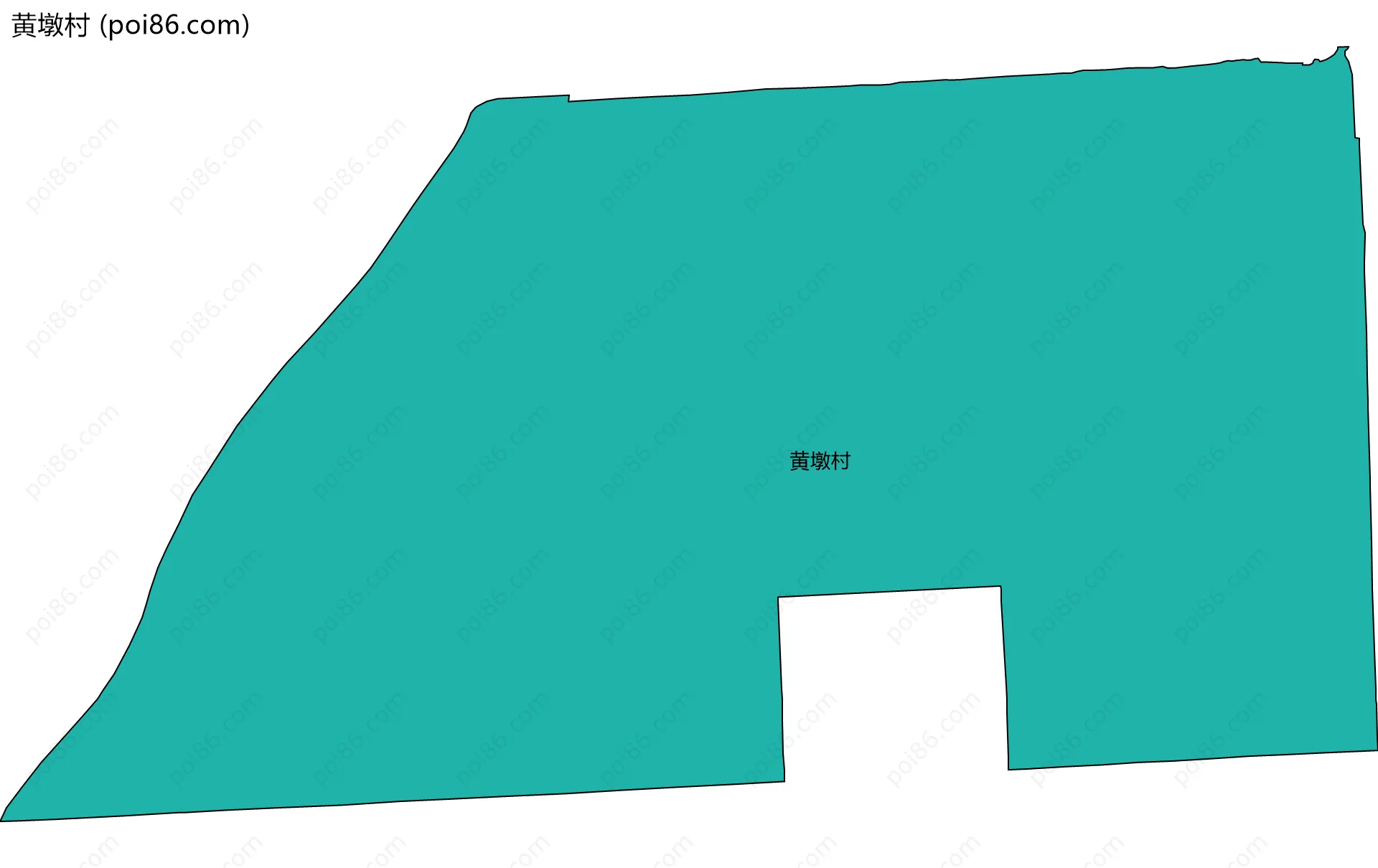 黄墩村边界地图