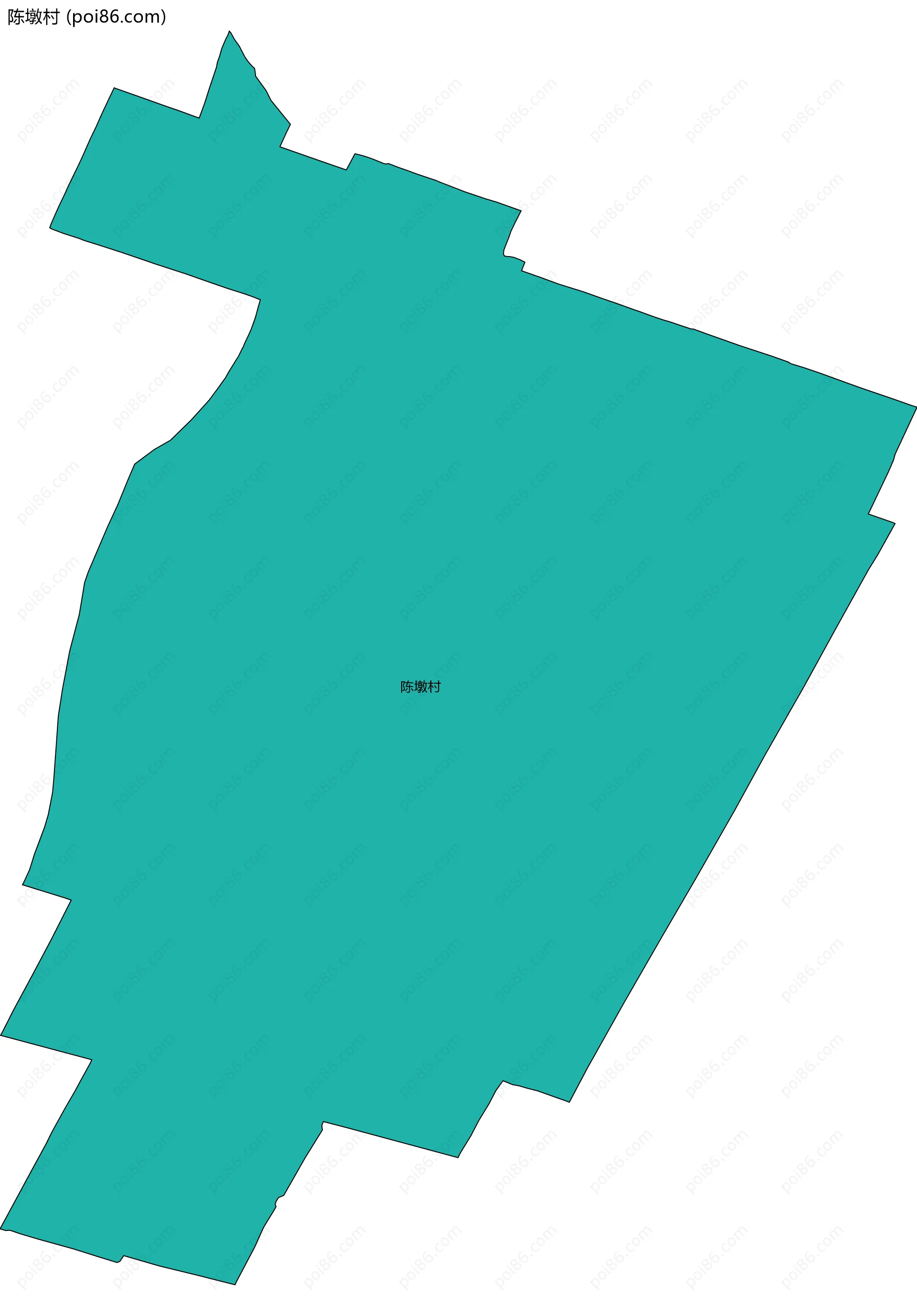 陈墩村边界地图