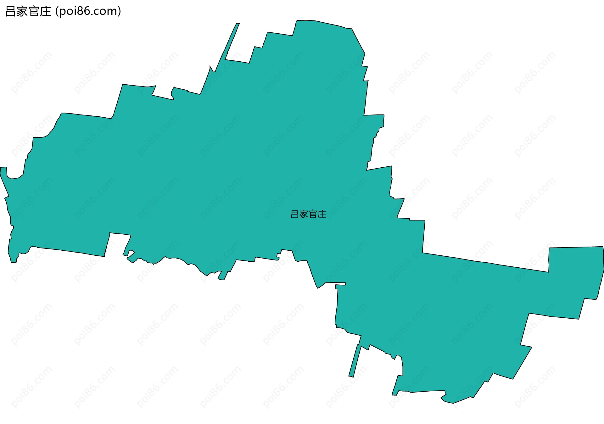 吕家官庄边界地图