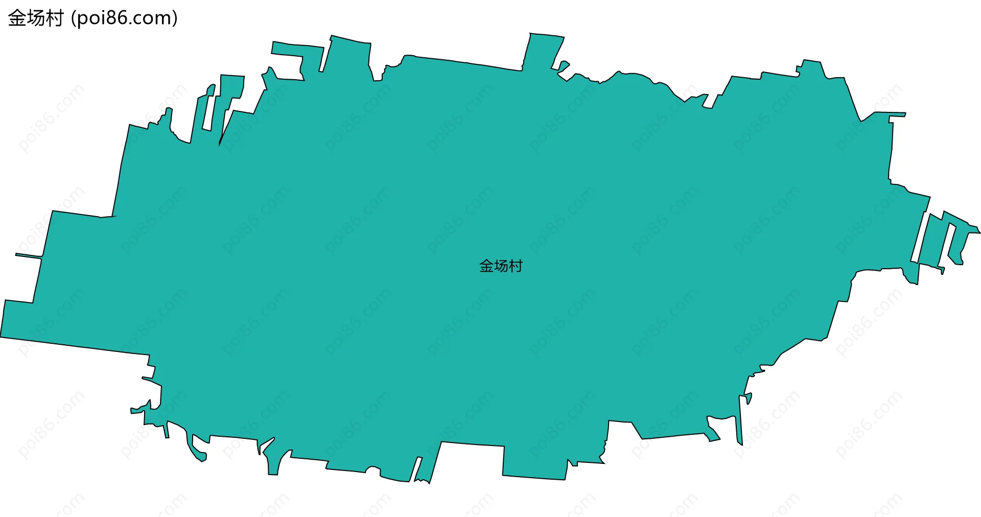 金场村边界地图