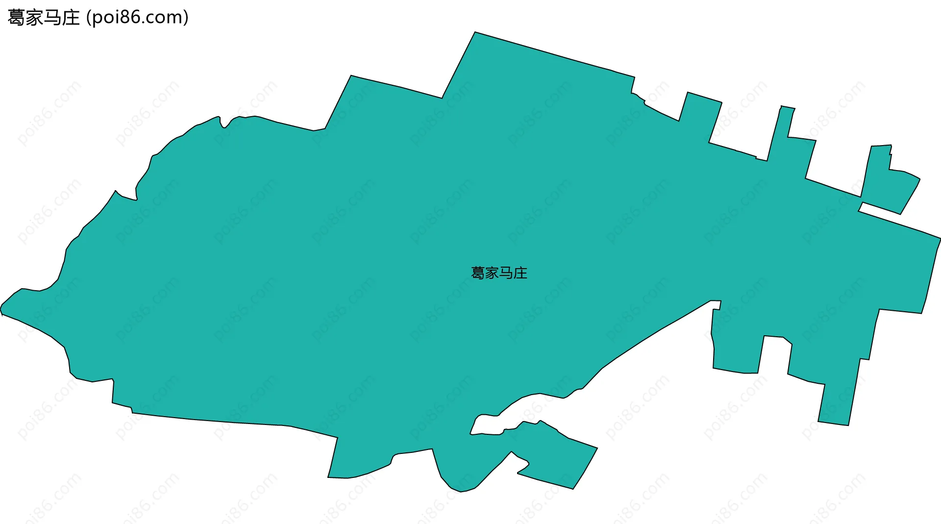 葛家马庄边界地图