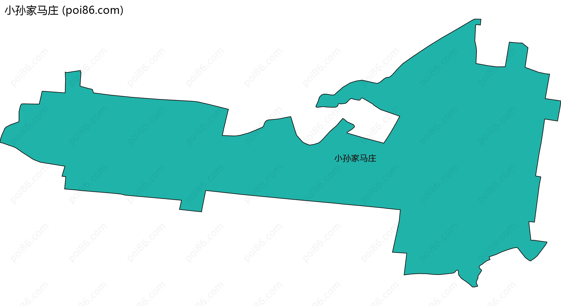 小孙家马庄边界地图