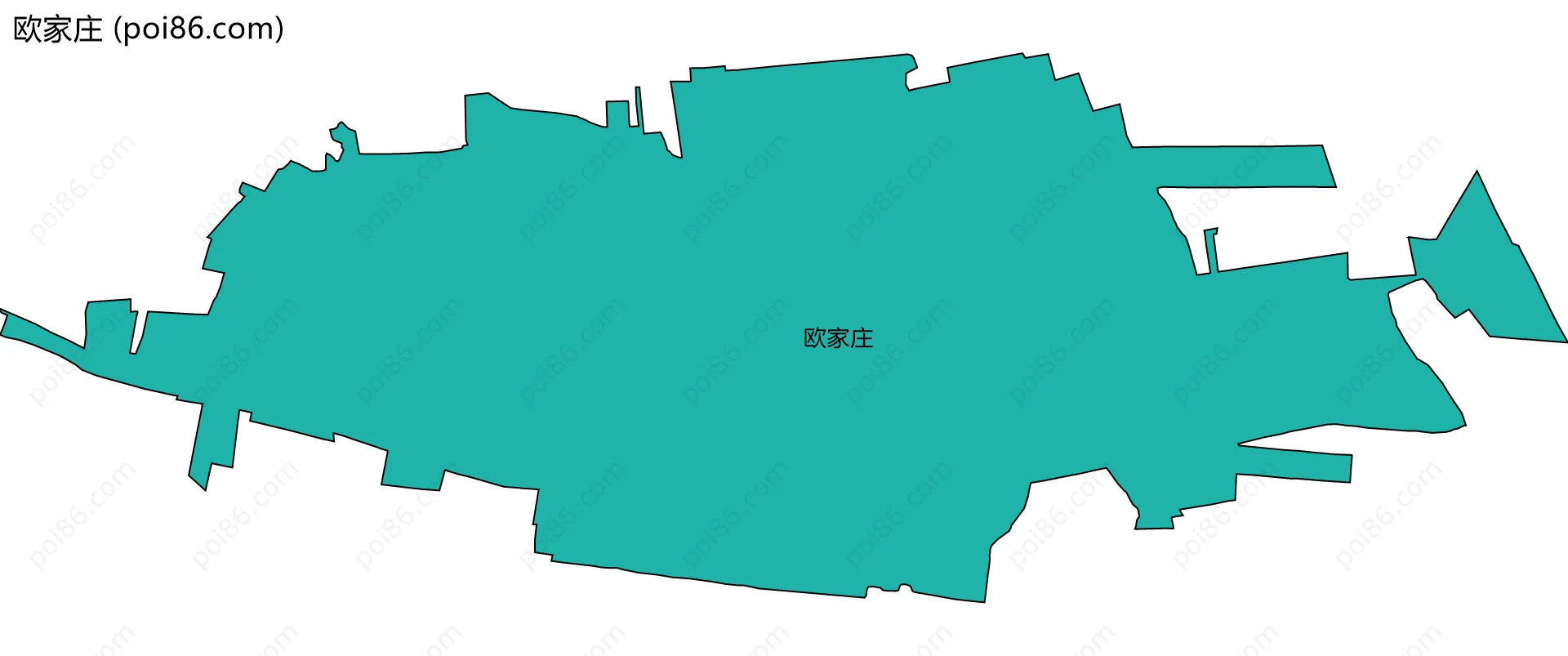 欧家庄边界地图