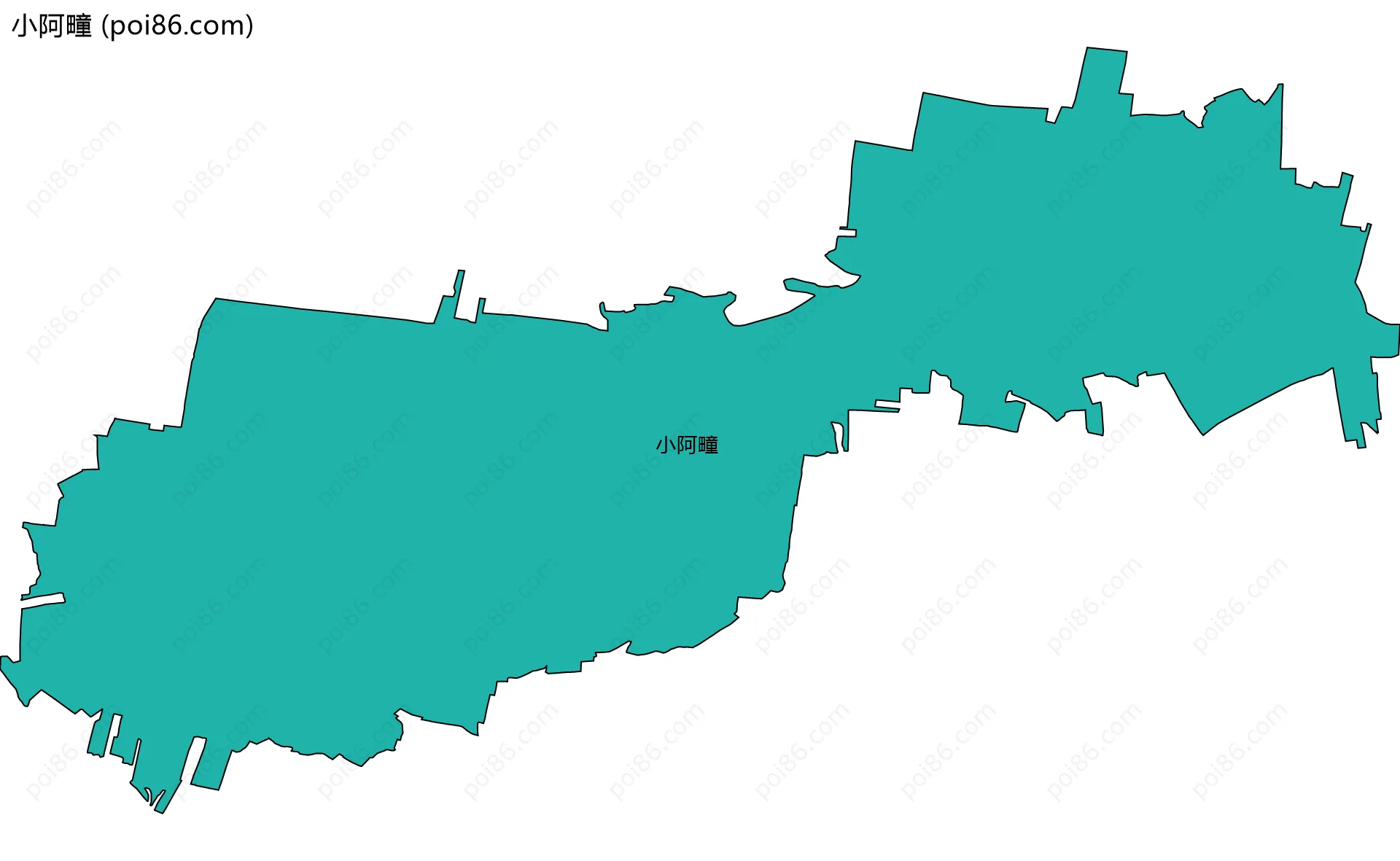 小阿疃边界地图