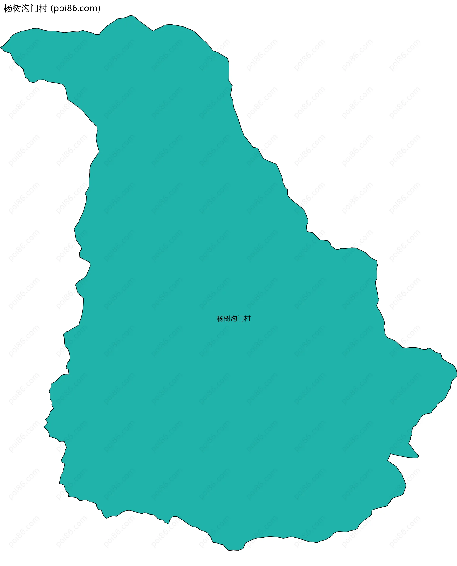 杨树沟门村边界地图