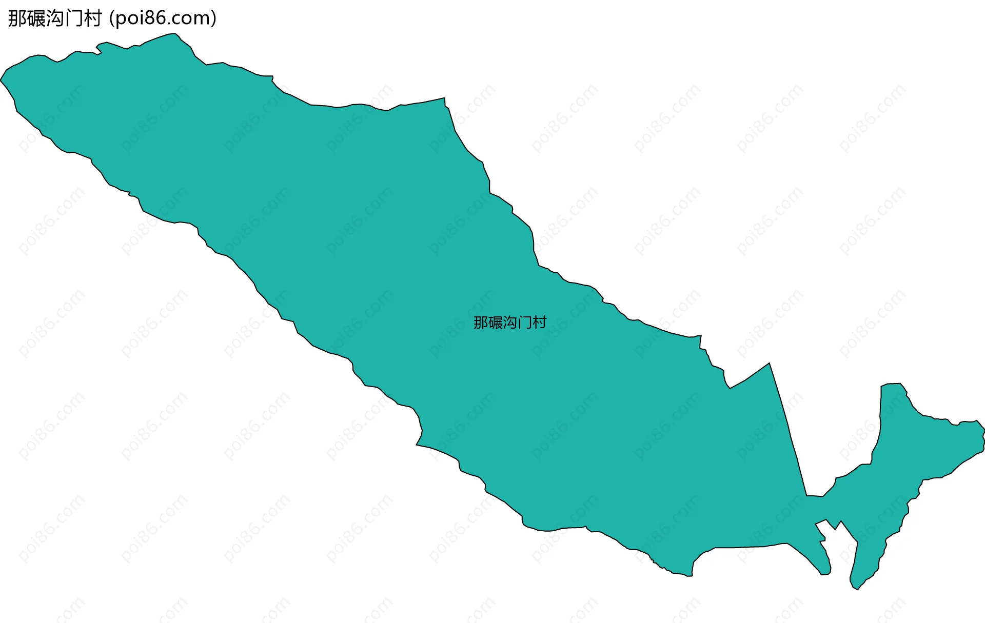 那碾沟门村边界地图