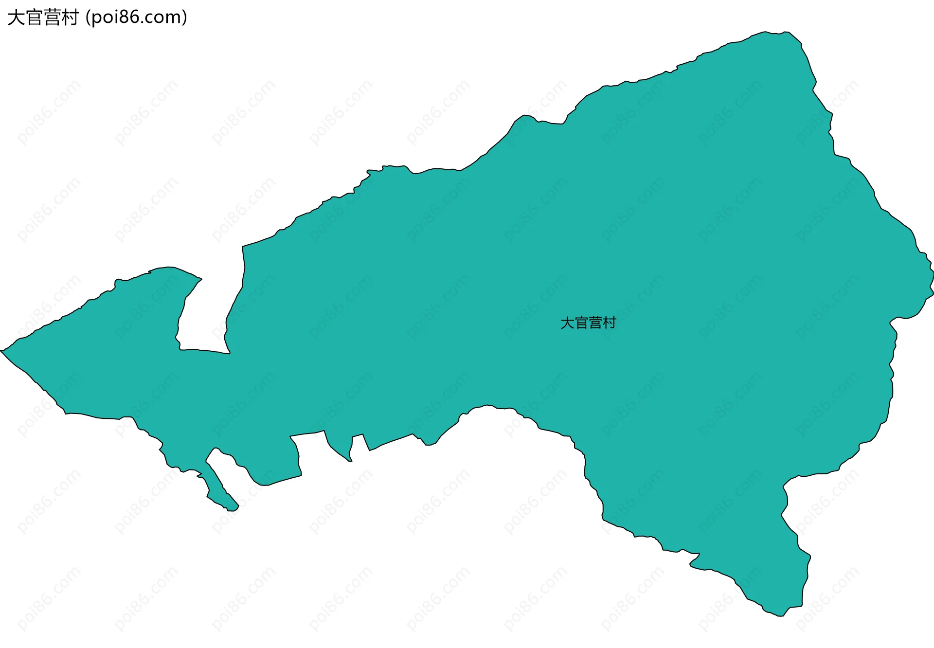 大官营村边界地图
