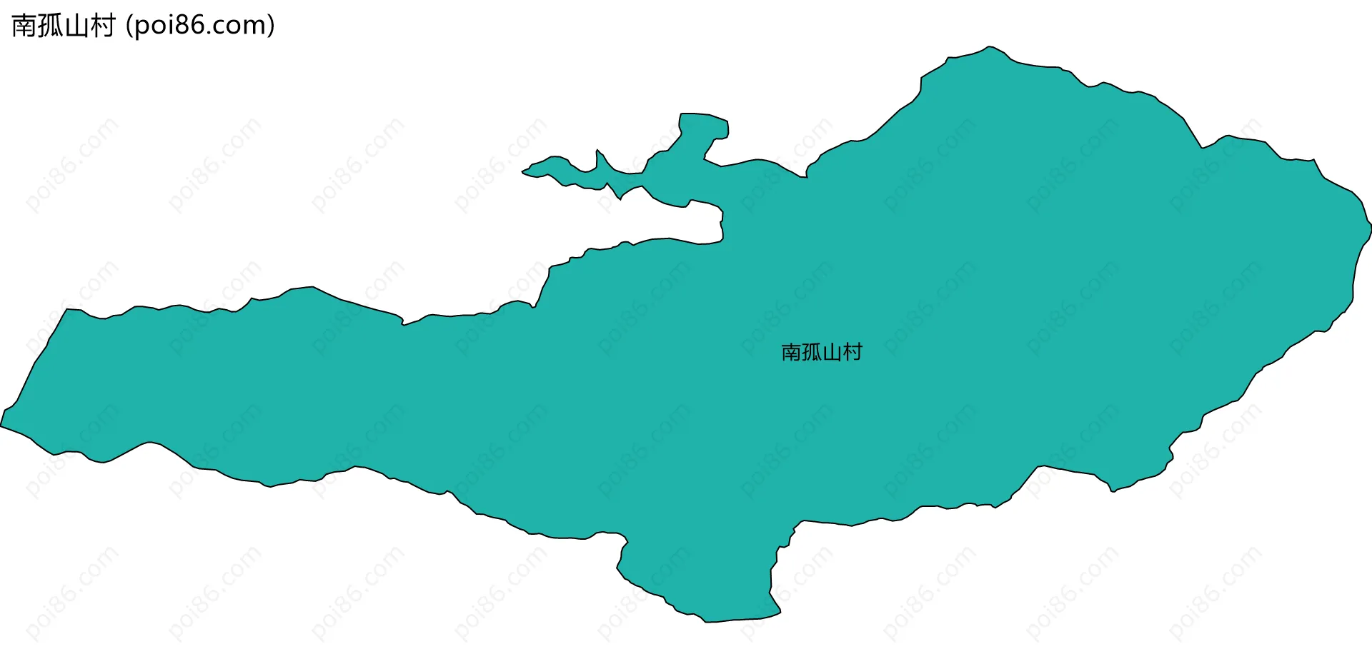 南孤山村边界地图