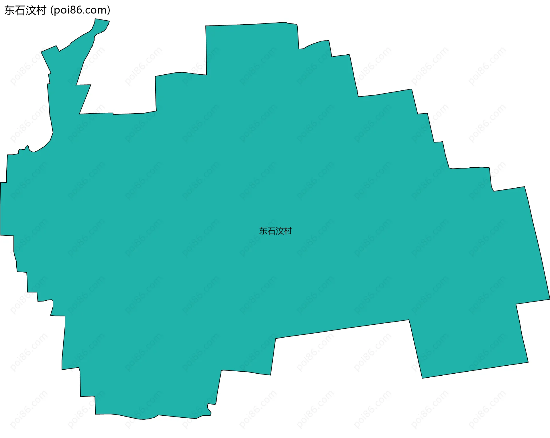 东石汶村边界地图