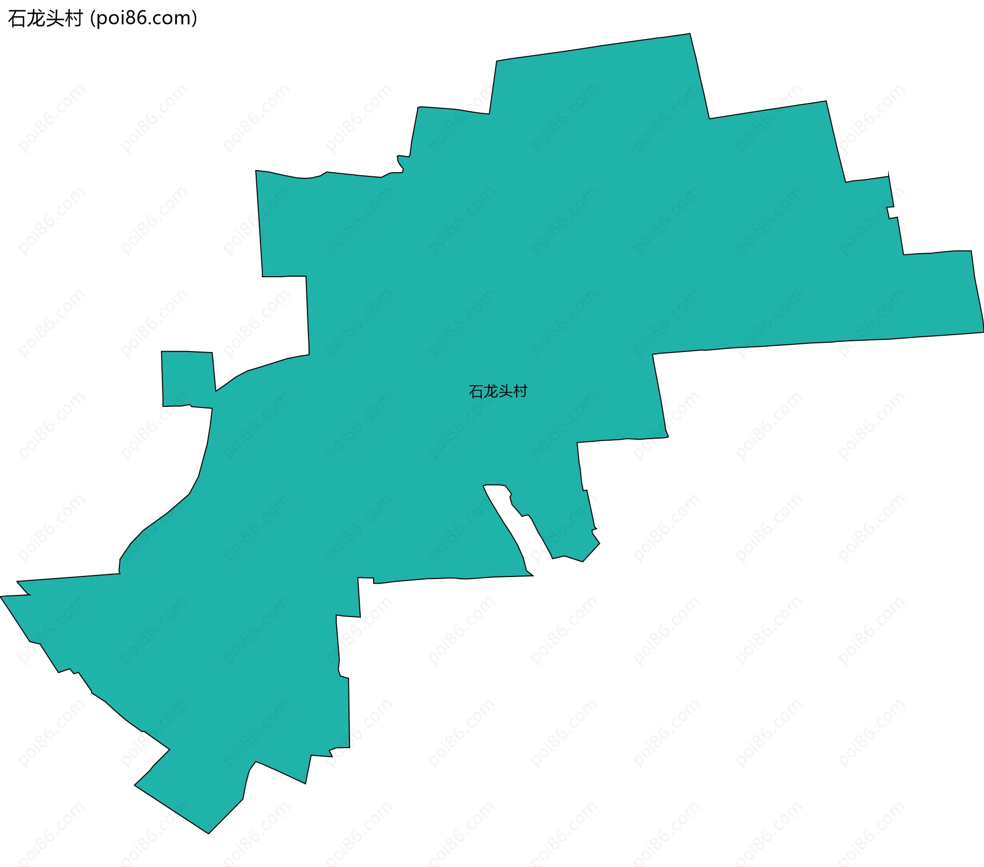 石龙头村边界地图