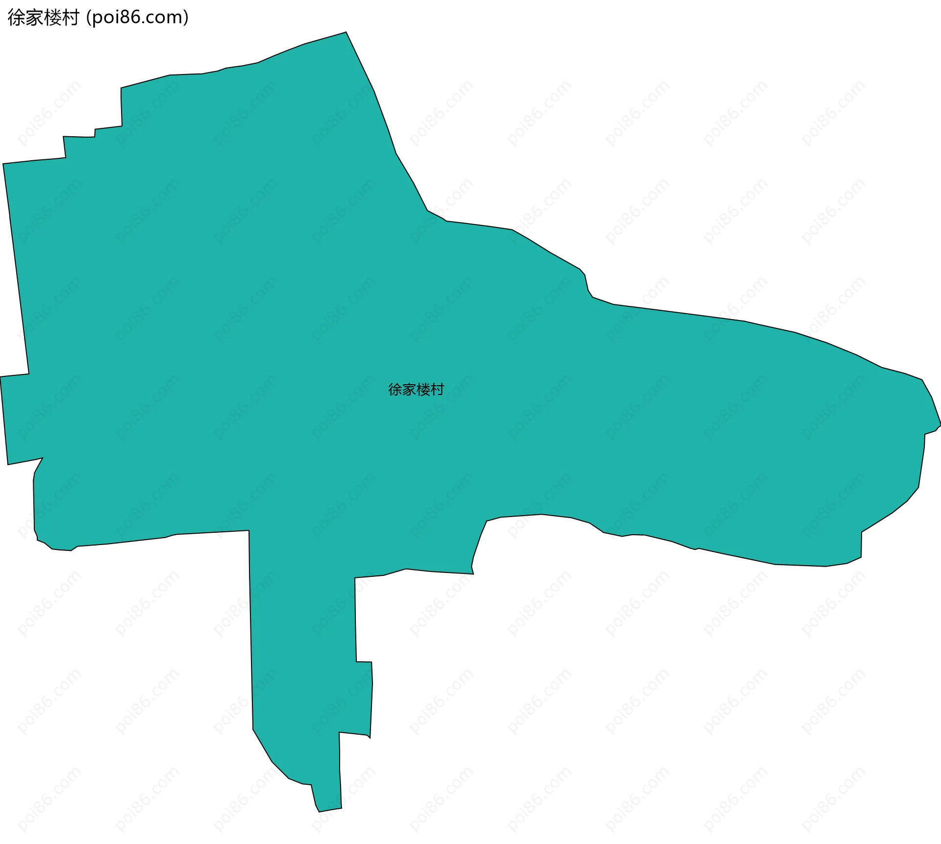 徐家楼村边界地图