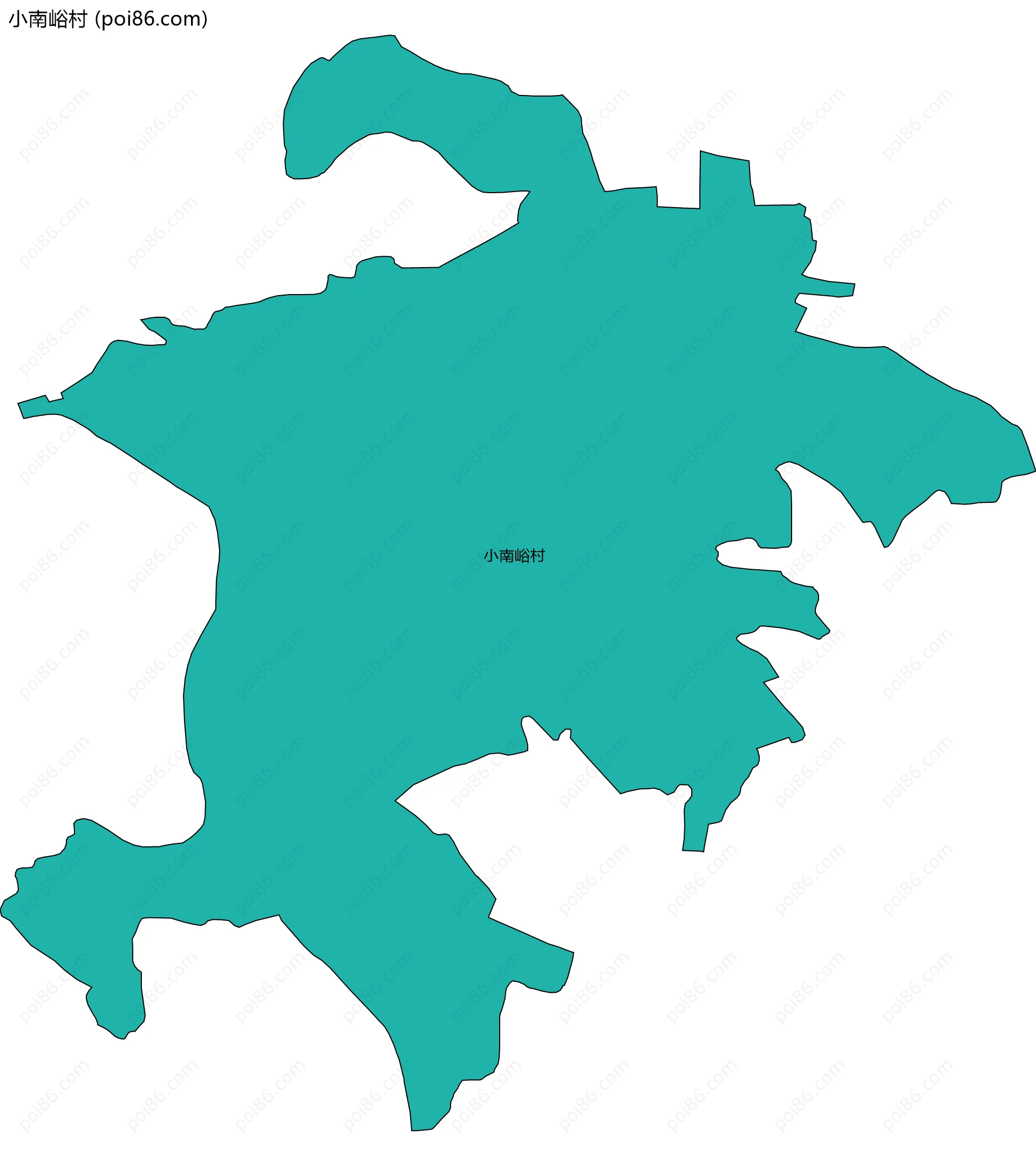 小南峪村边界地图