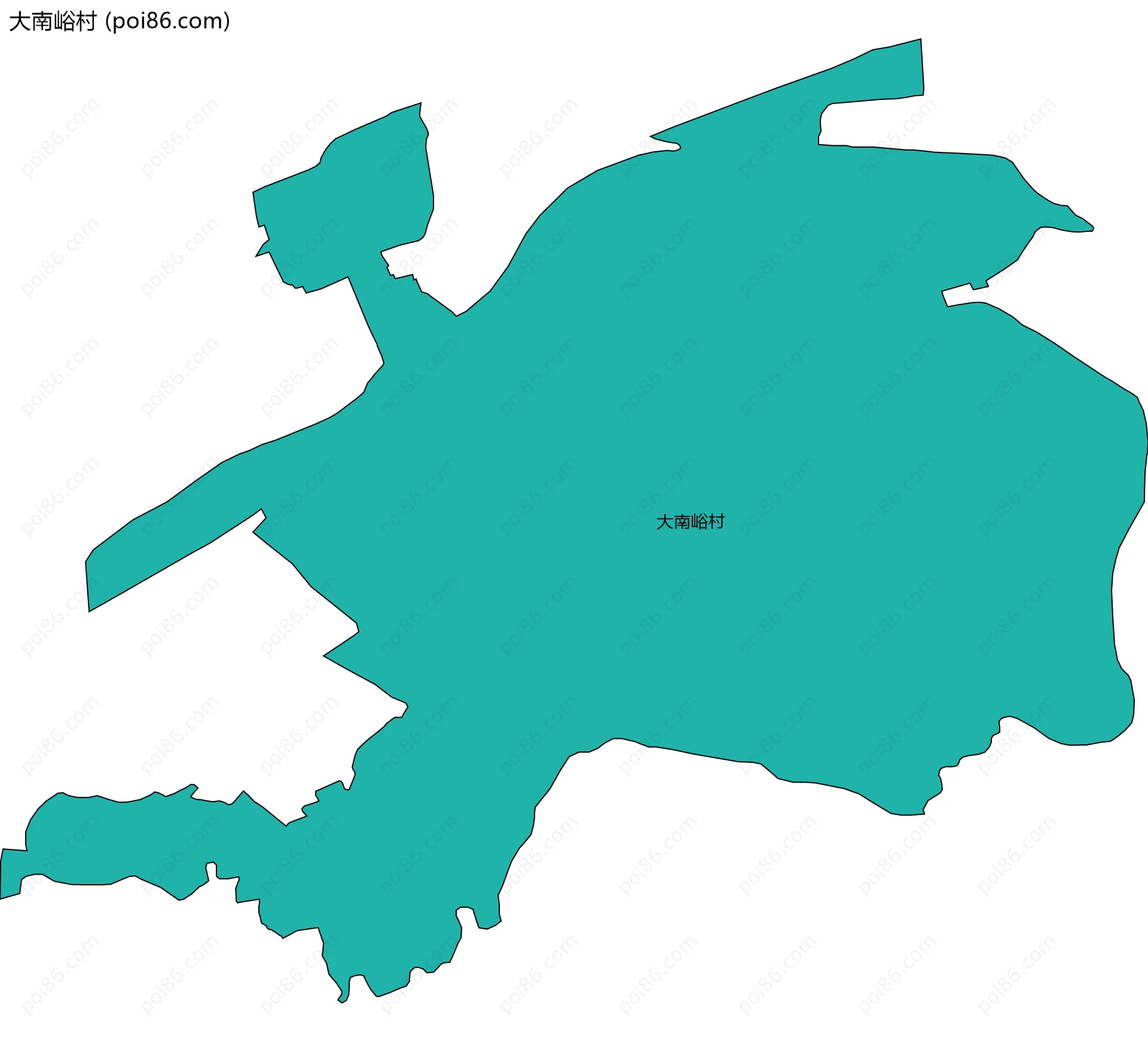 大南峪村边界地图