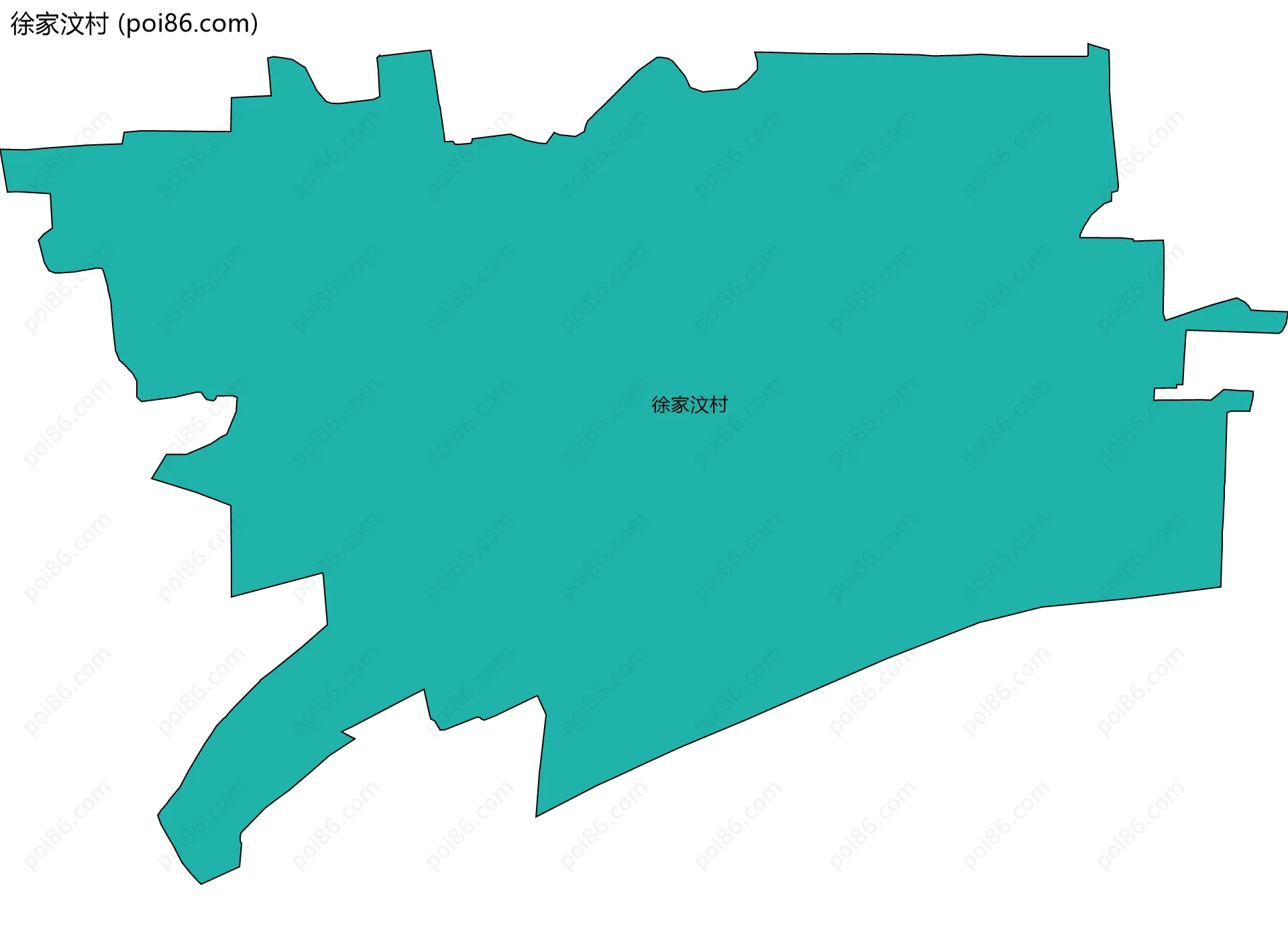 徐家汶村边界地图
