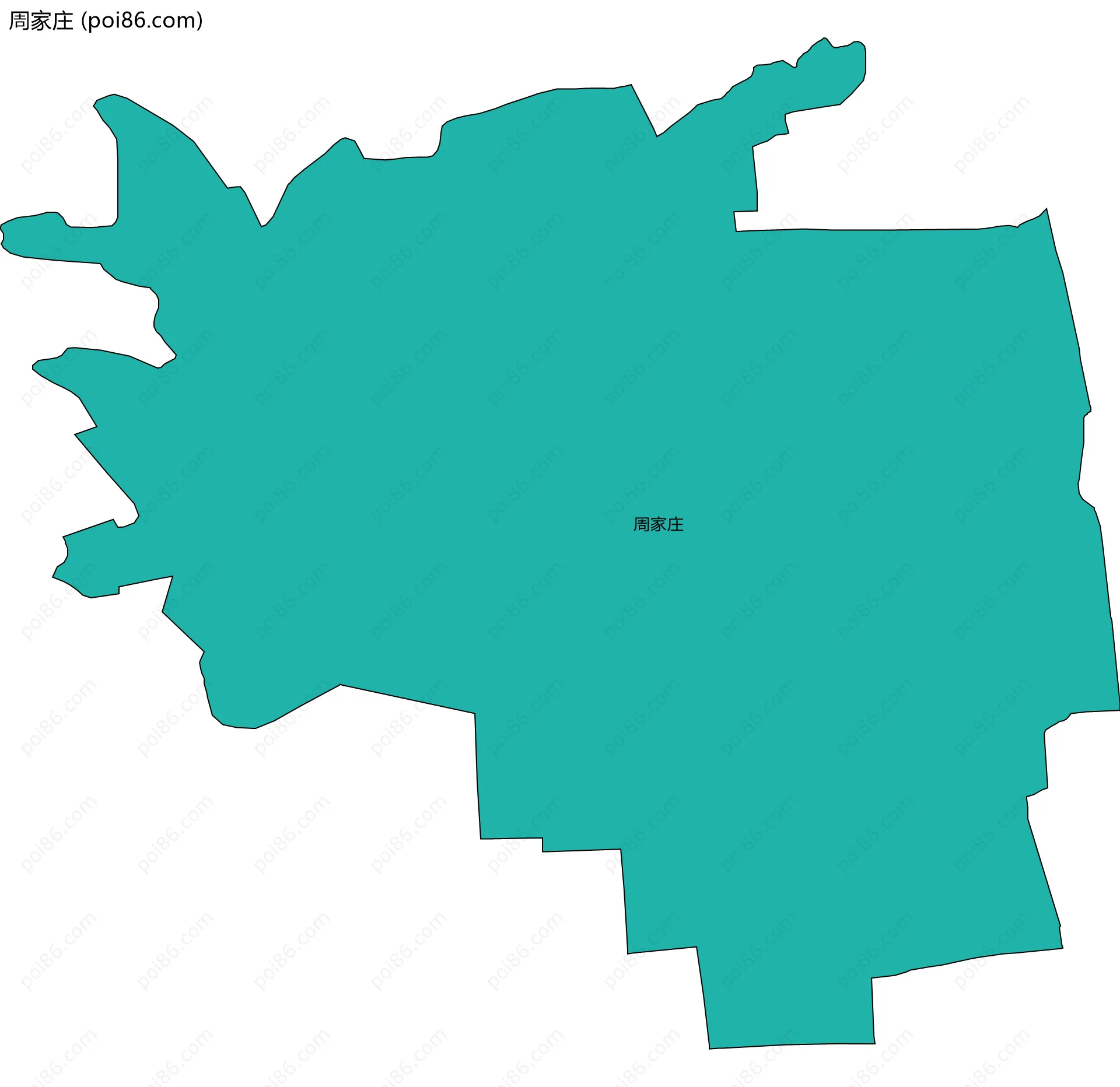 周家庄边界地图