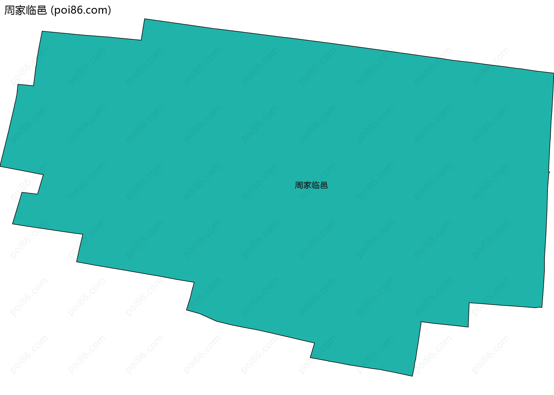 周家临邑边界地图