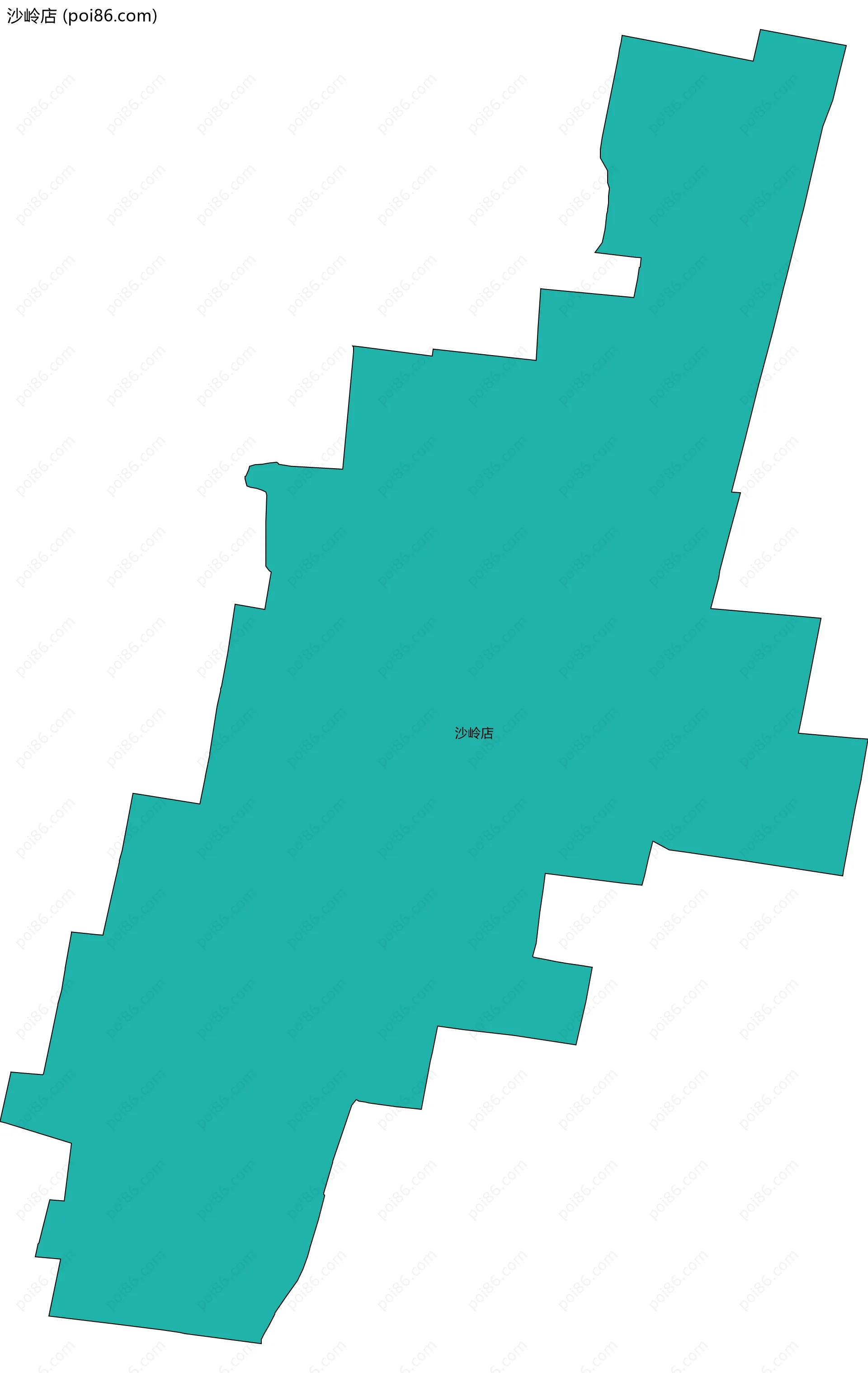 沙岭店边界地图