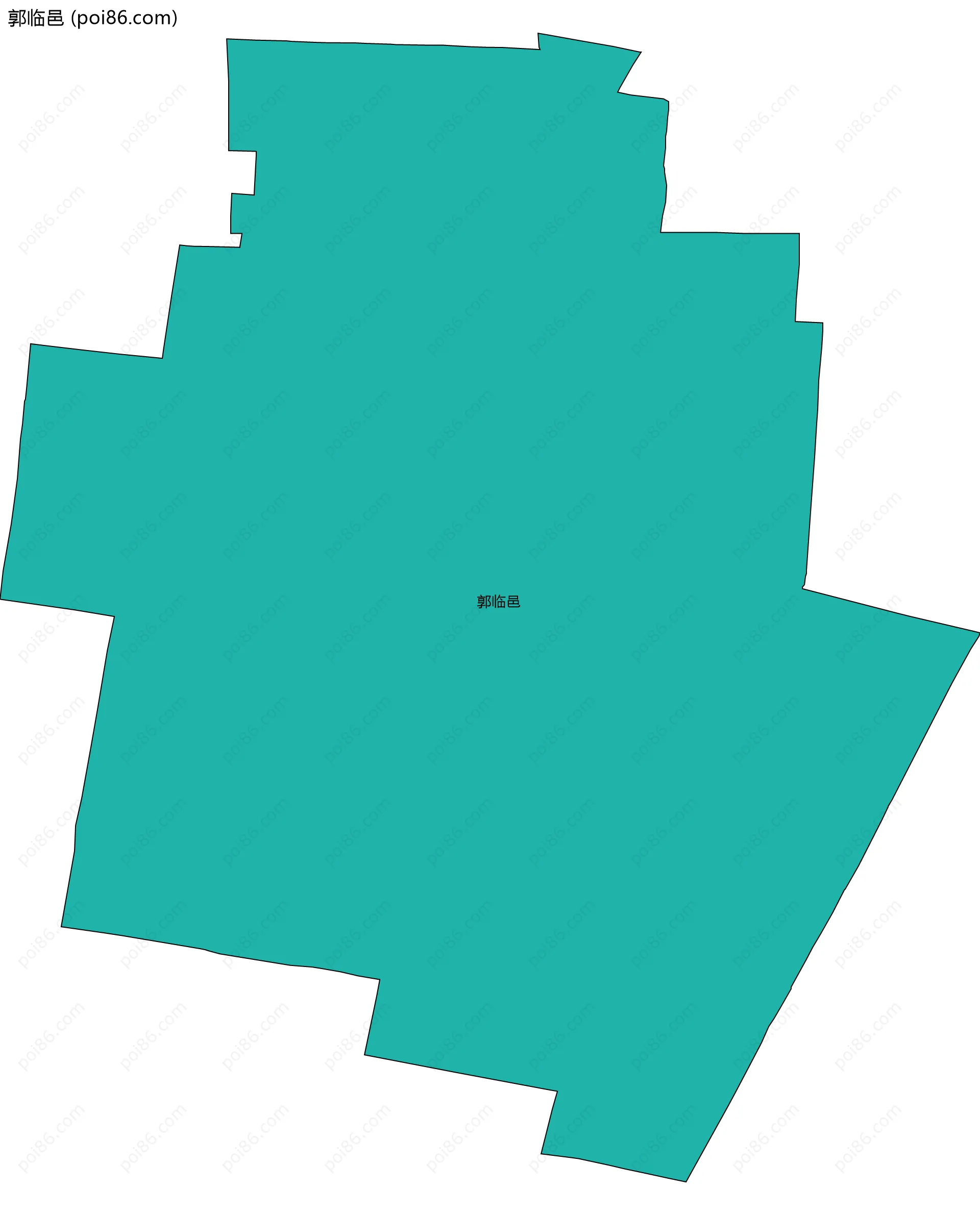 郭临邑边界地图