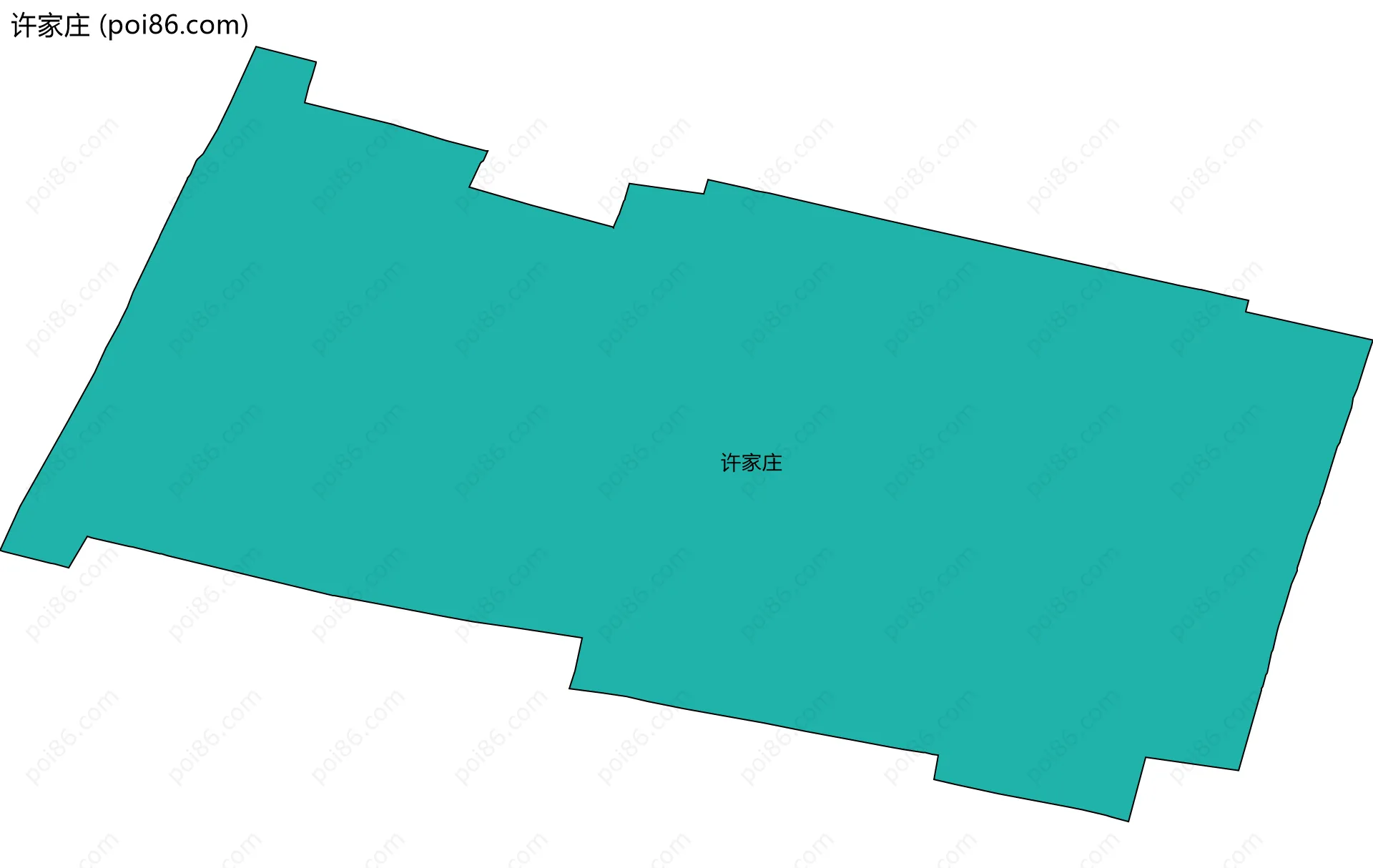 许家庄边界地图