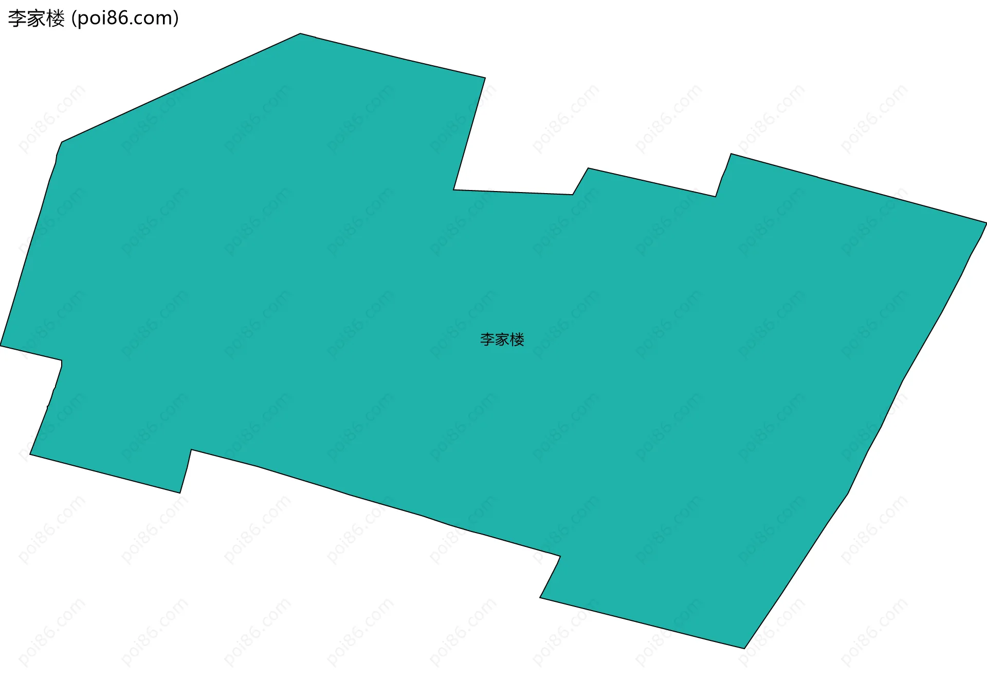 李家楼边界地图
