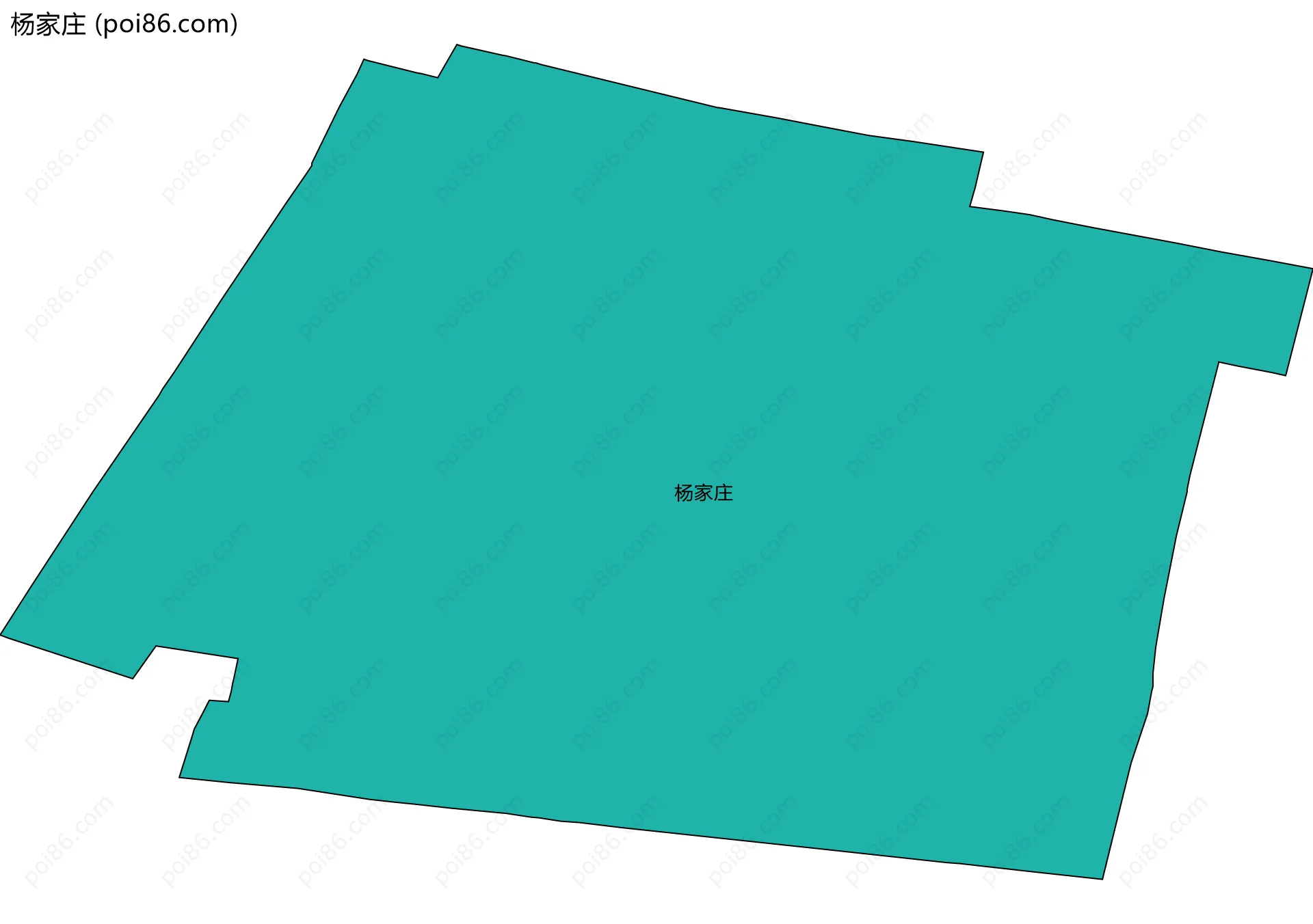 杨家庄边界地图