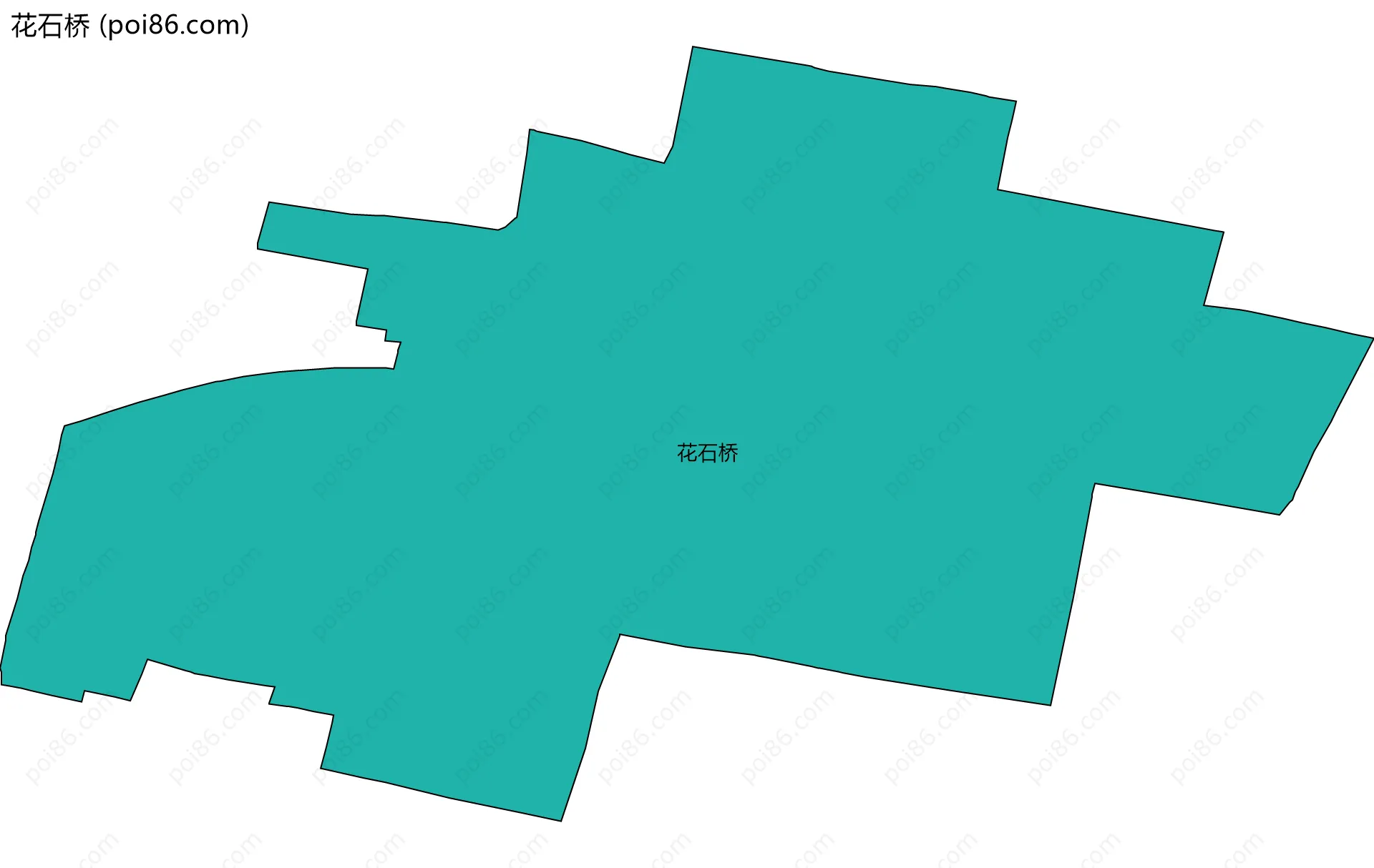 花石桥边界地图