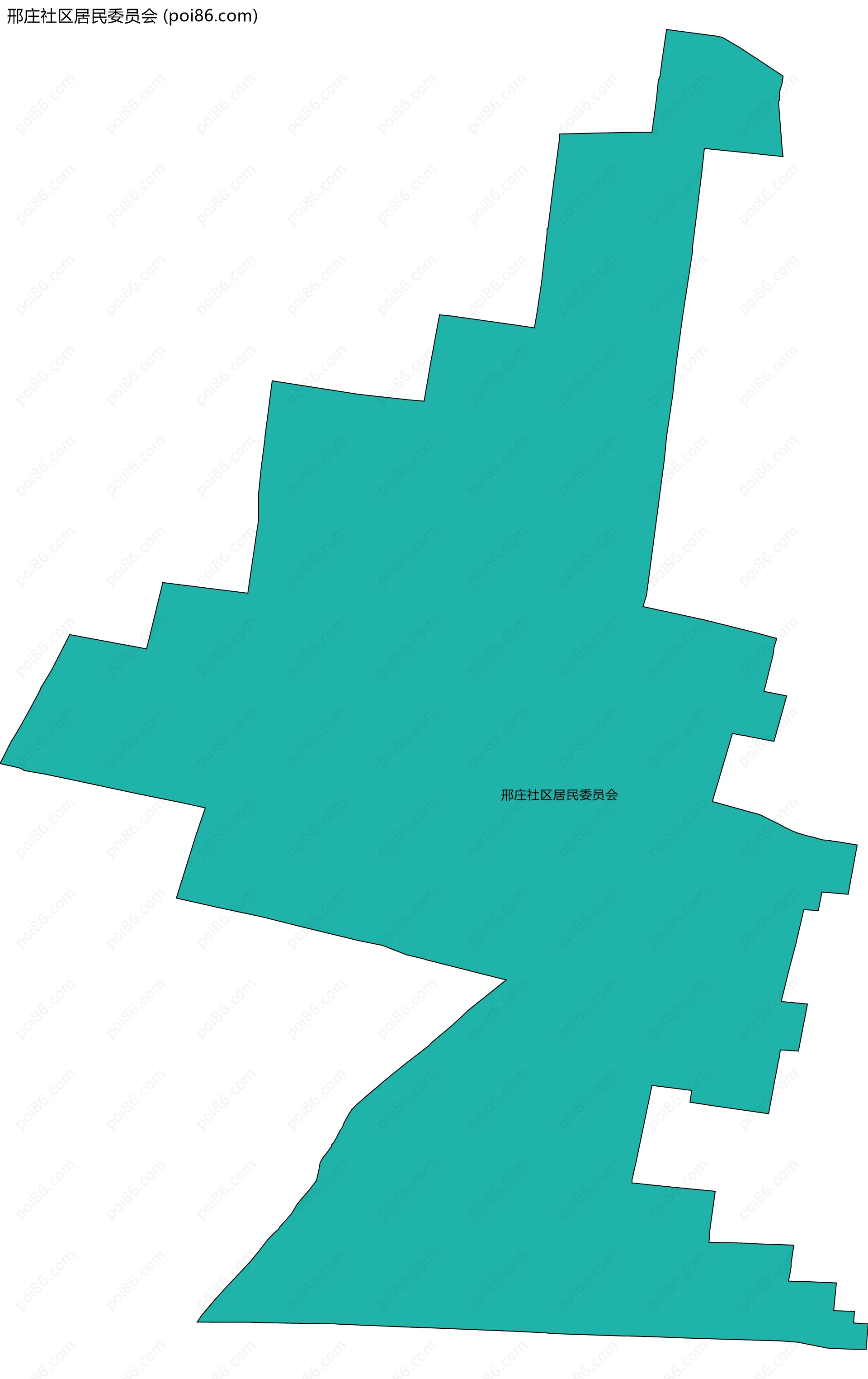 邢庄社区居民委员会边界地图